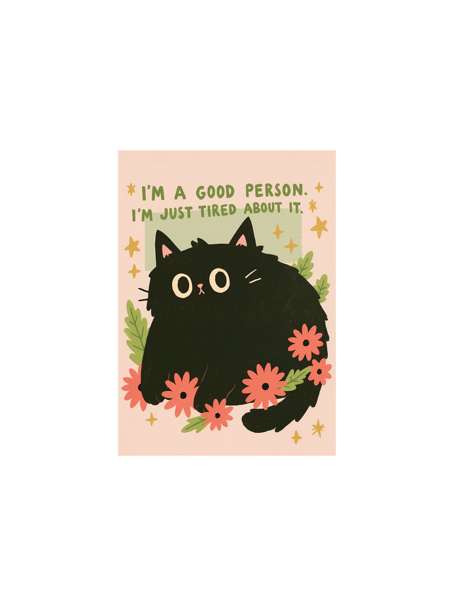 I’m a Good Person Cat Poster product image (2)