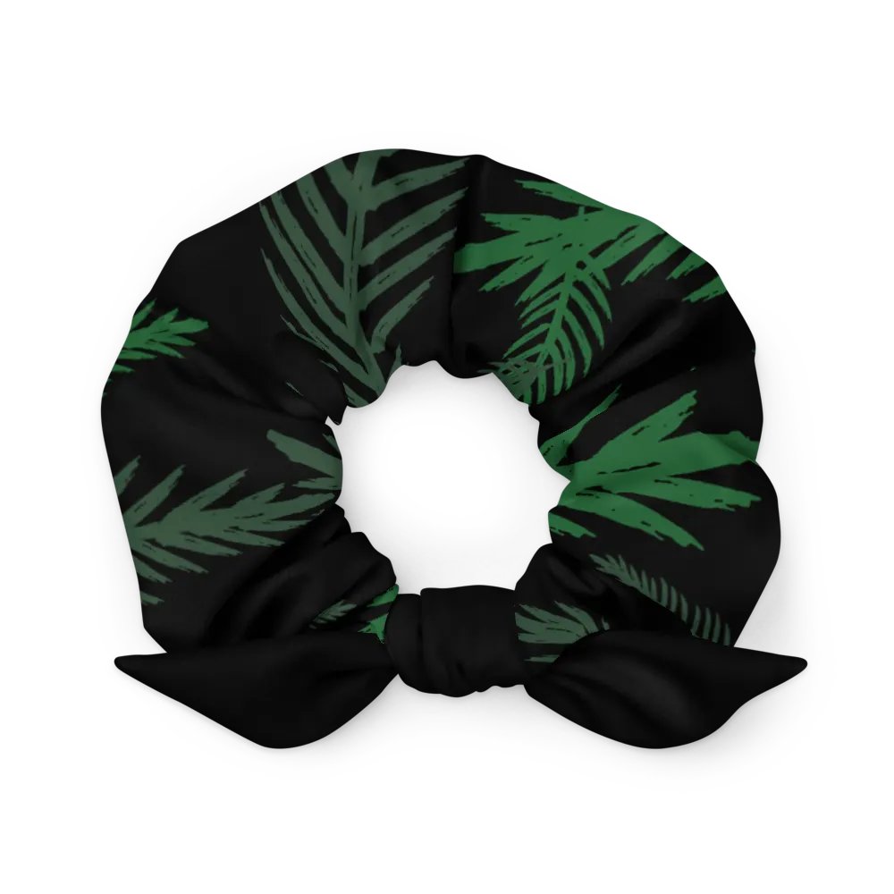 JoBeths' All-Over Print Scrunchie Black & Green product image (4)