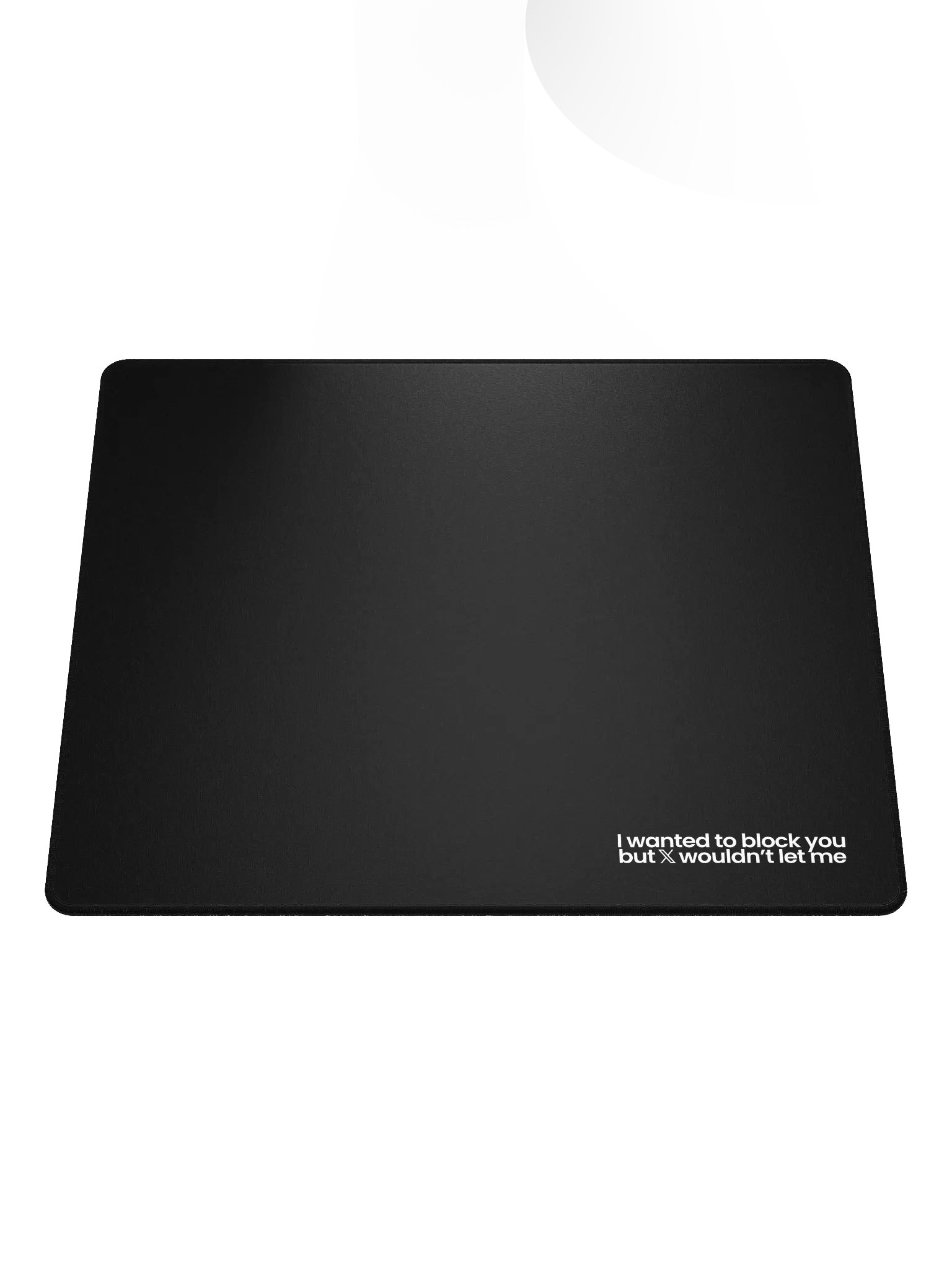 Blocked On X Mouse Pad - Black product image (1)