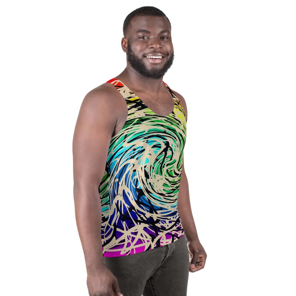rainbow cyberwave tank top product image (2)
