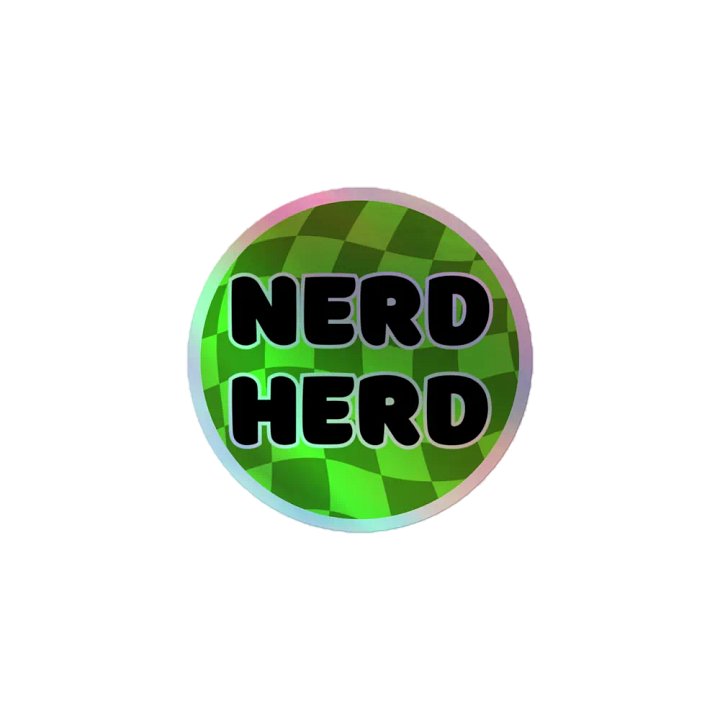 Holo Nerd Herd sticker product image (1)
