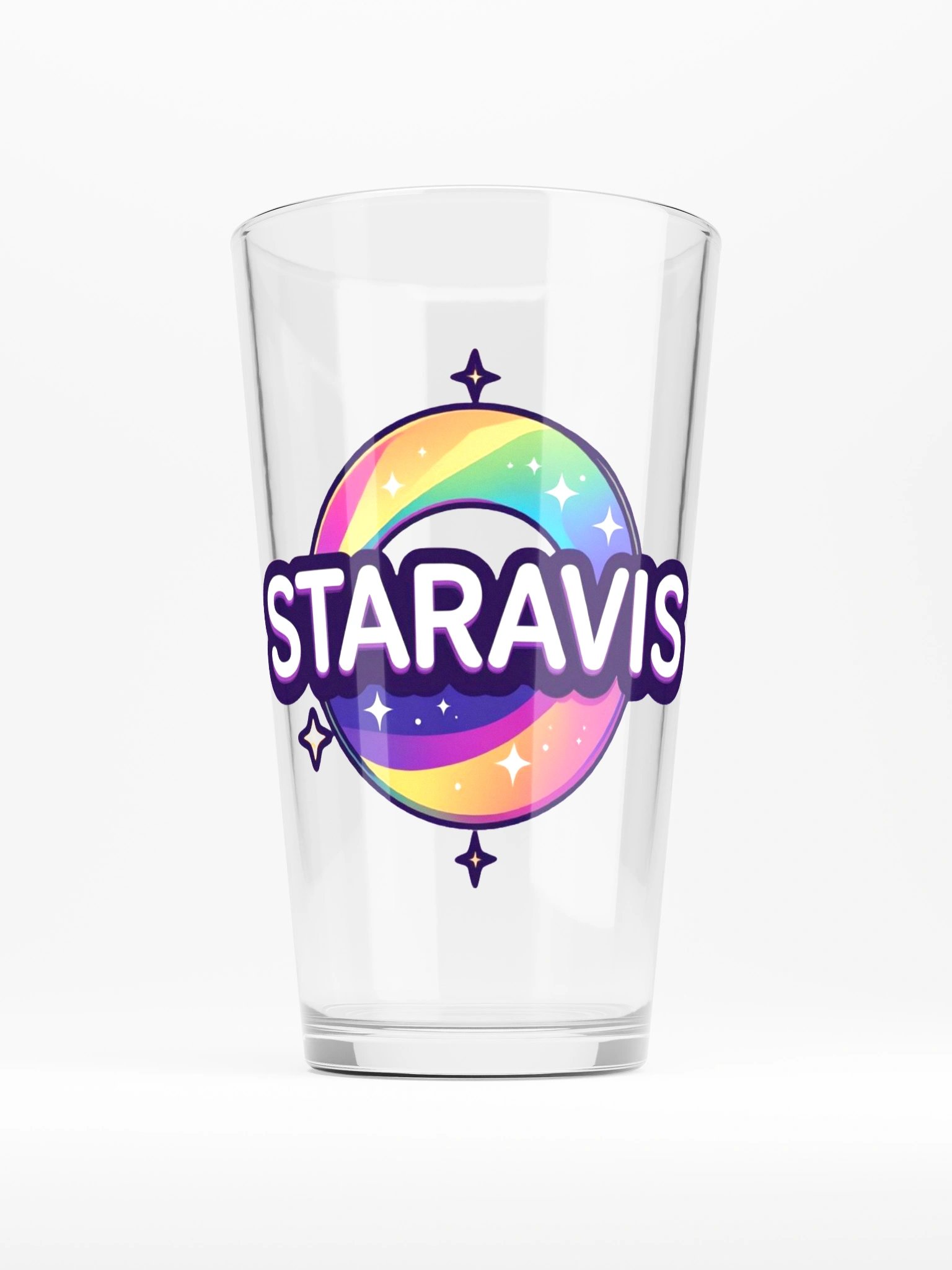 Rainbow Star Pint Glass product image (1)