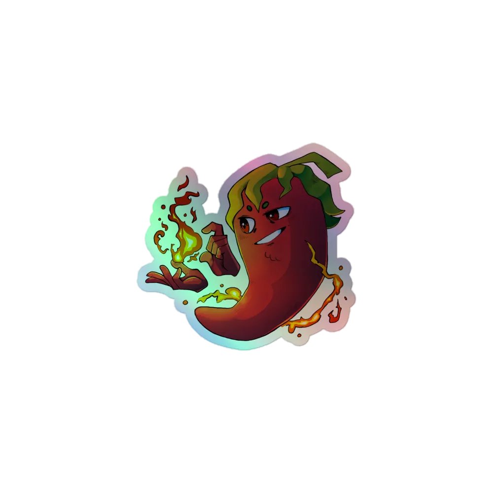 Pepper Logo Holographic Sticker product image (1)