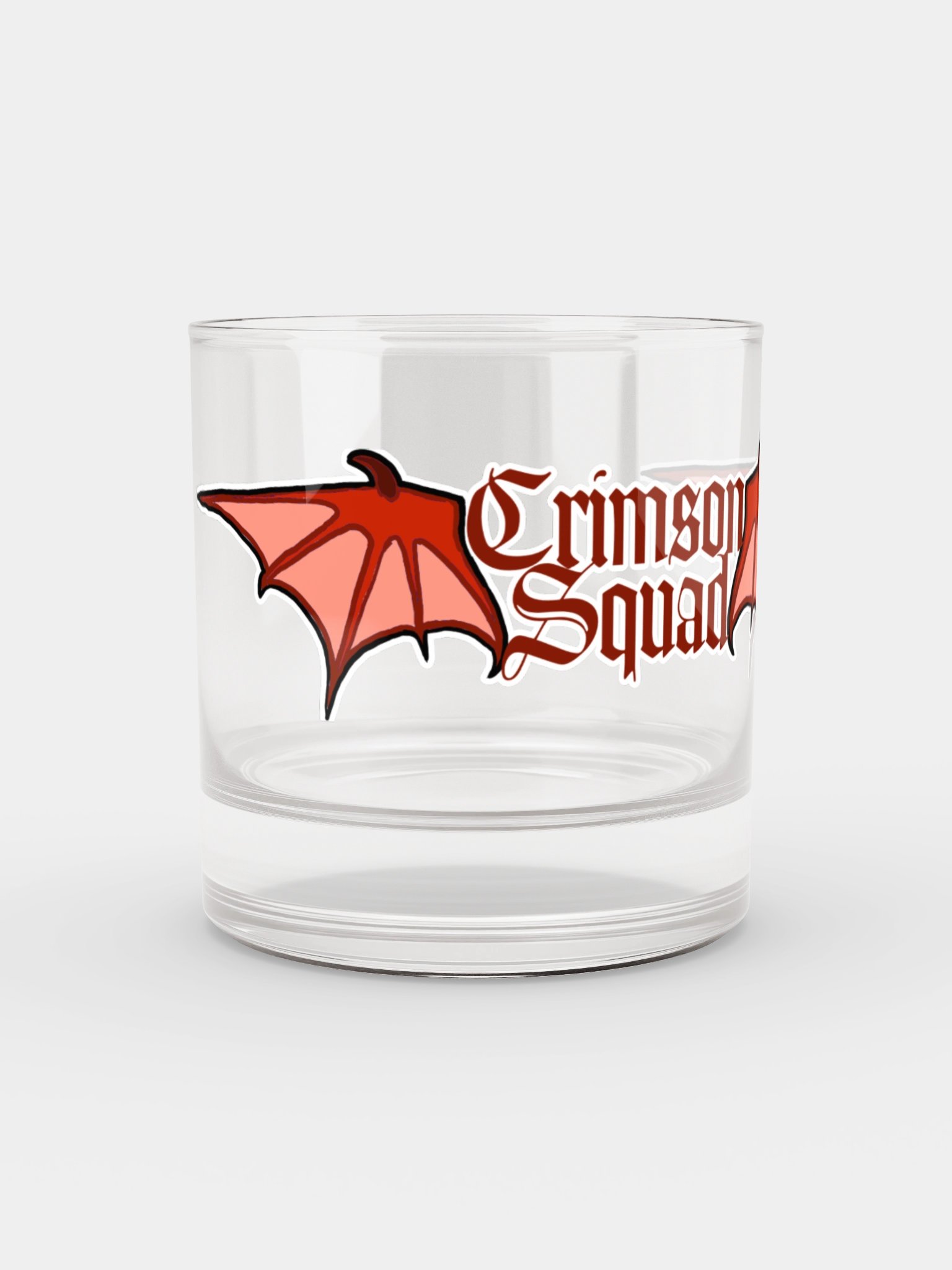 Crimson Squad Rocks Glass product image (2)