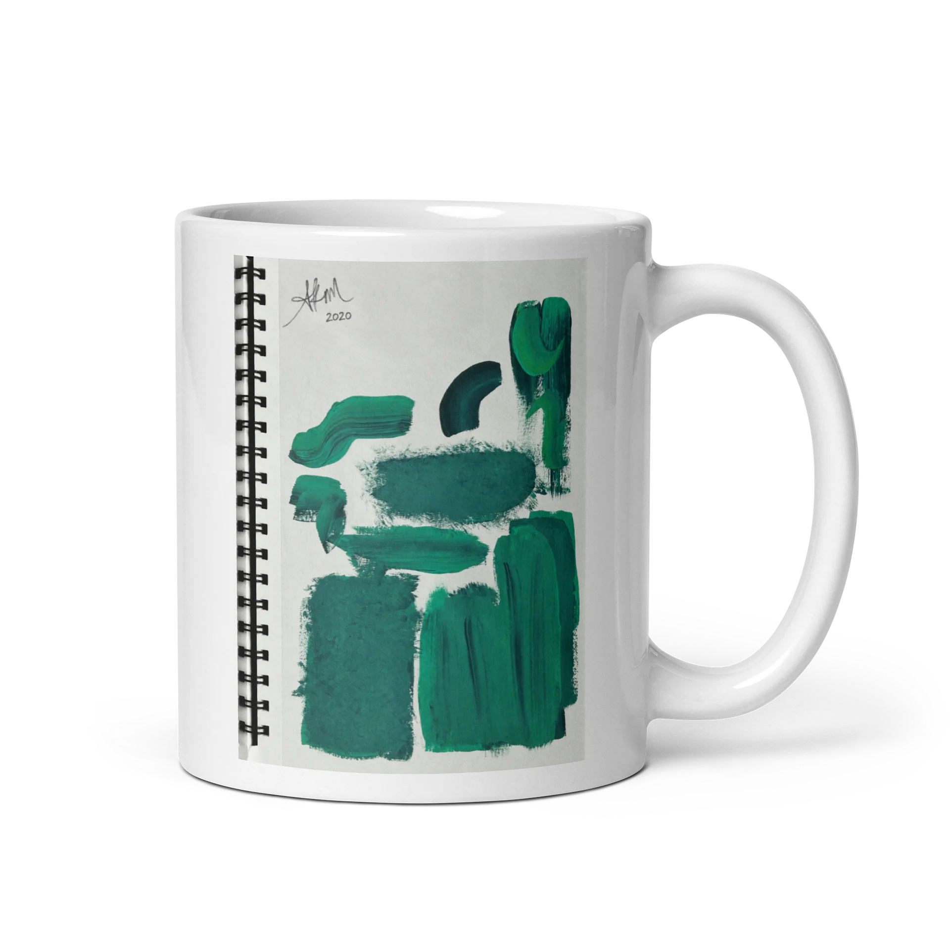 AK’s Emerald Brushstrokes Mug product image (1)