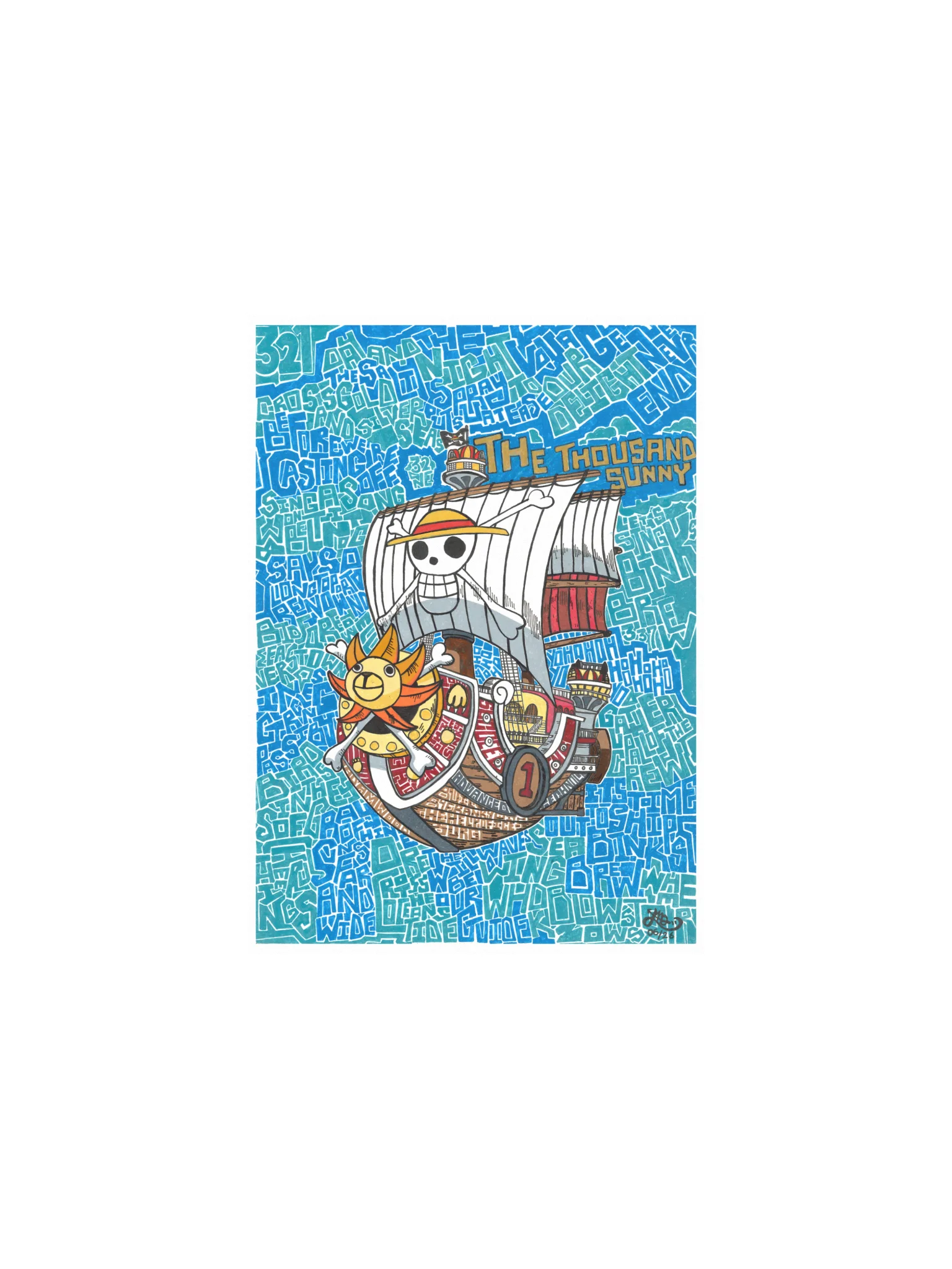 Thousand Sunny Pirate Fan Art Poster product image (1)