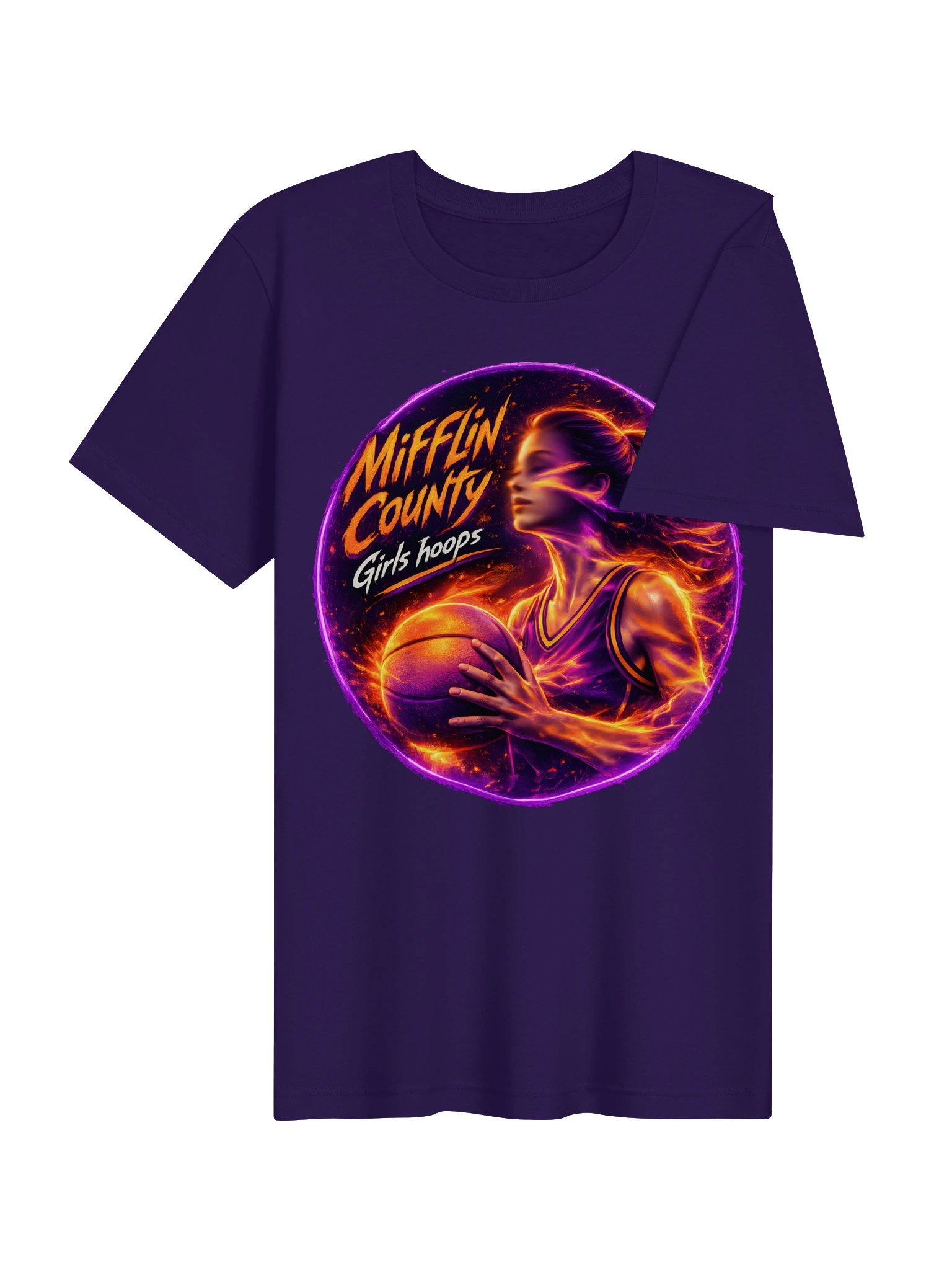 She's On Fire Basketball Tee product image (10)