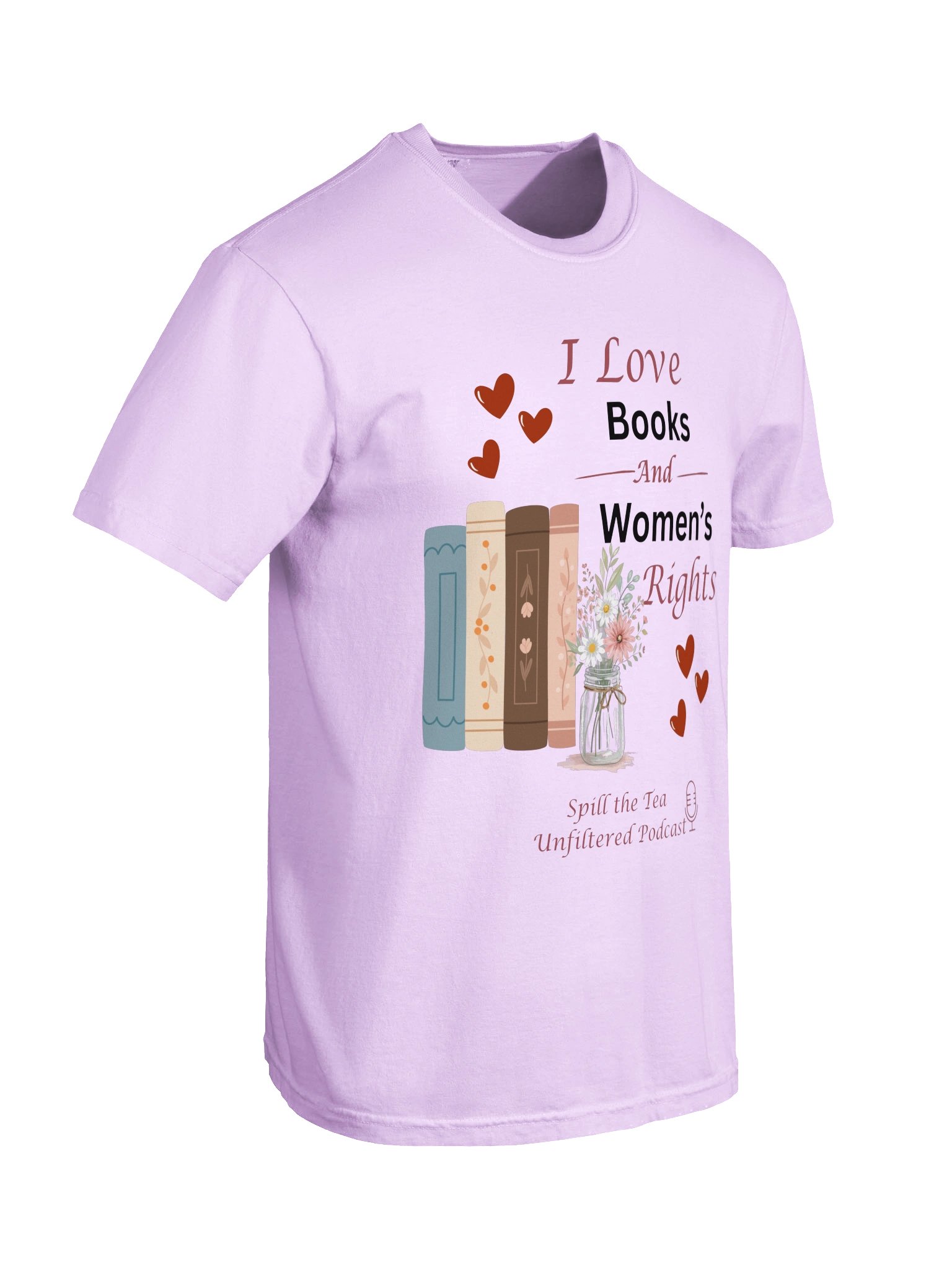 I Love Books and Women’s Rights Tee product image (88)