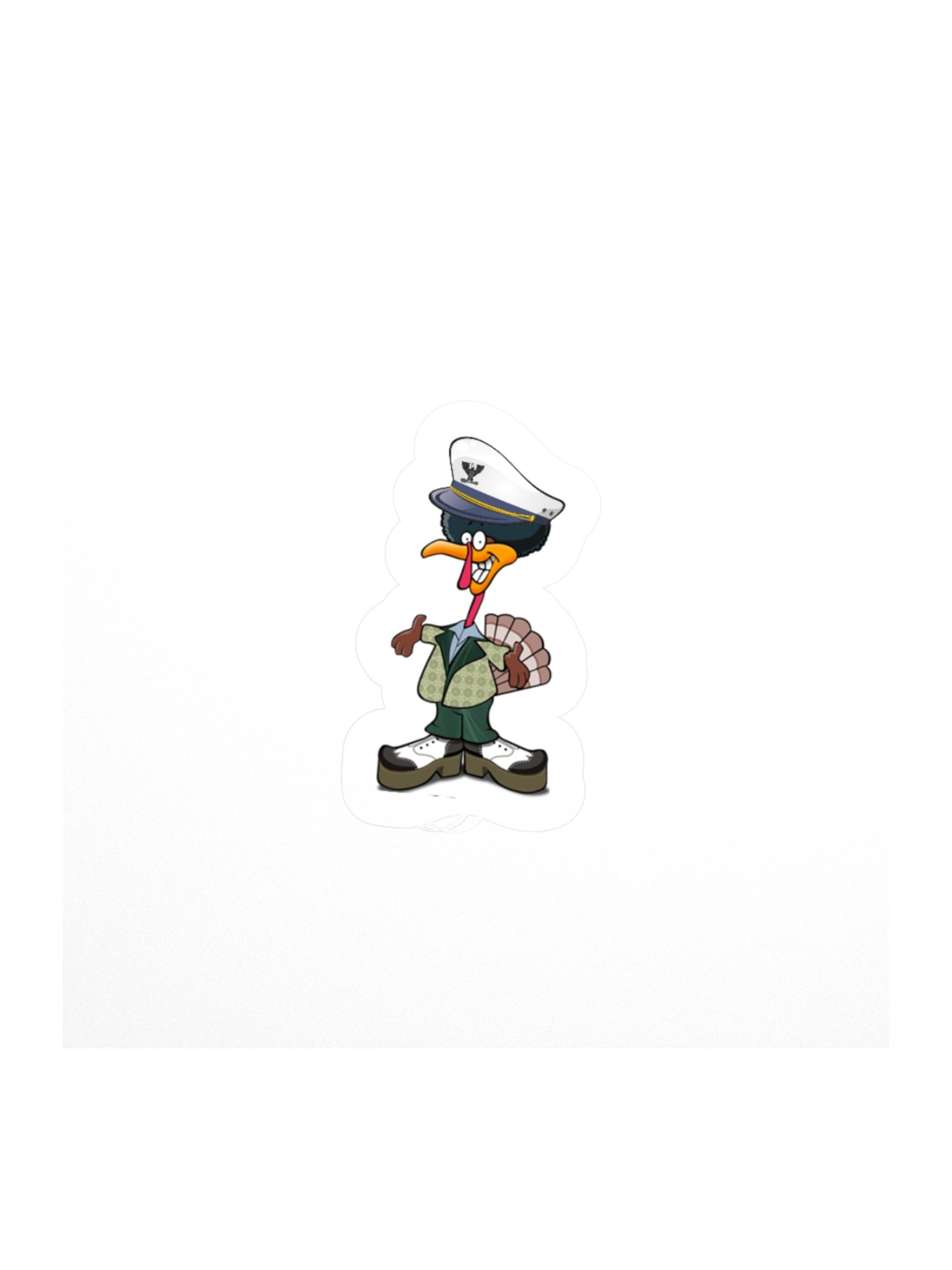 Jive Turkey 3x3 Sticker product image (1)