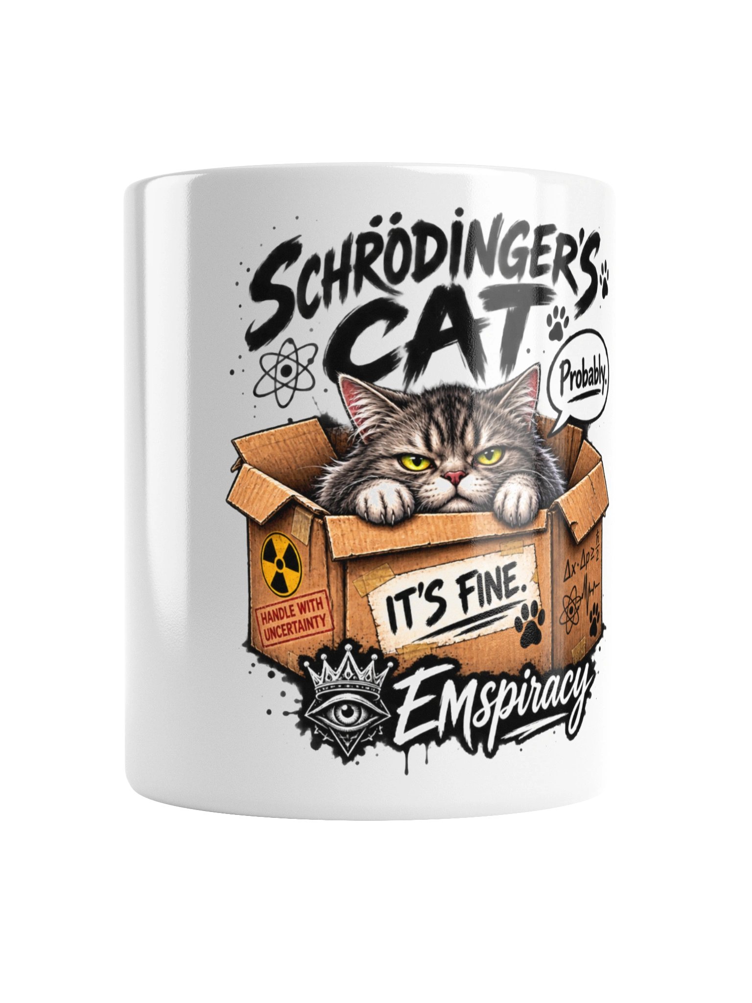SCHRÖDINGER’S CAT IT’S FINE. PROBABLY. product image (2)