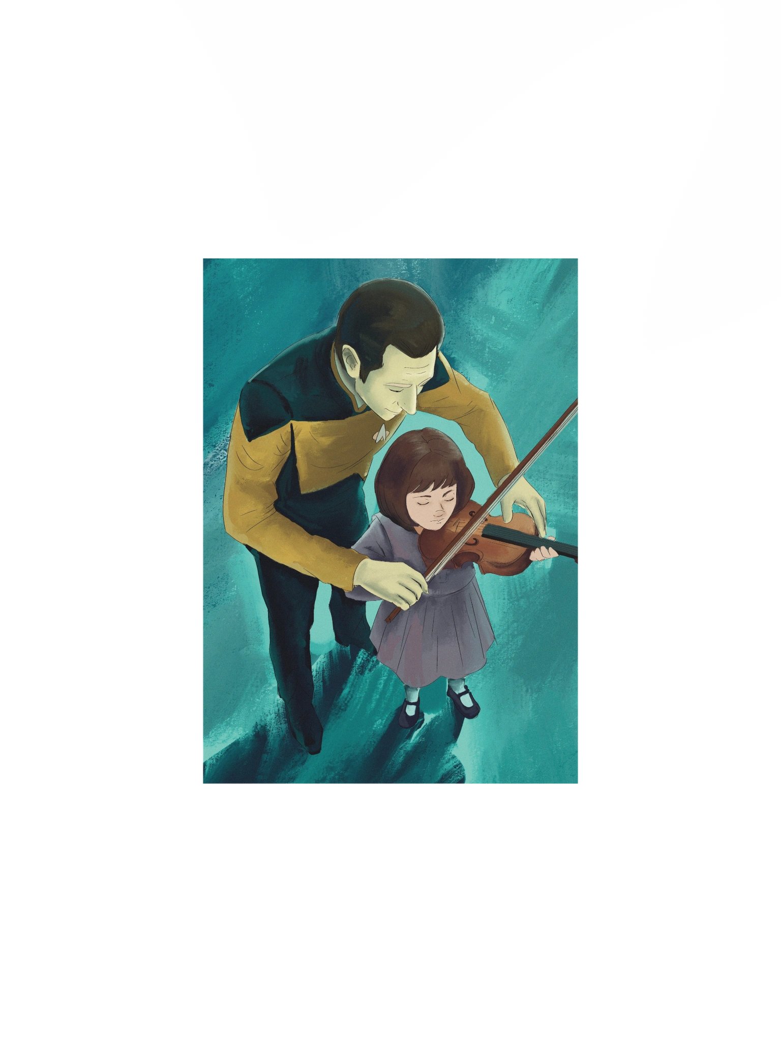 First Violin Lesson Print product image (1)