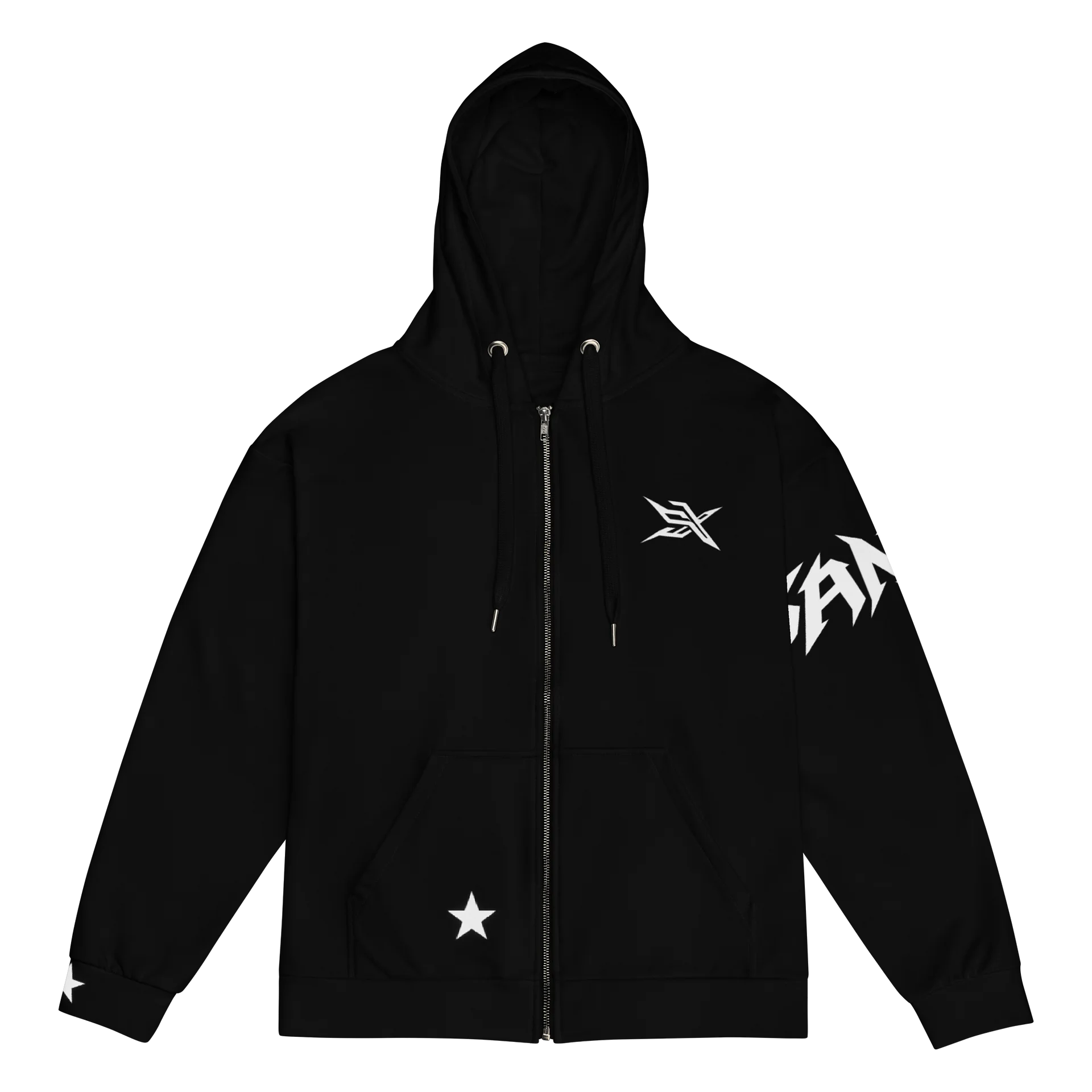 SANVX Geometric Emblem Zip Hoodie product image (1)