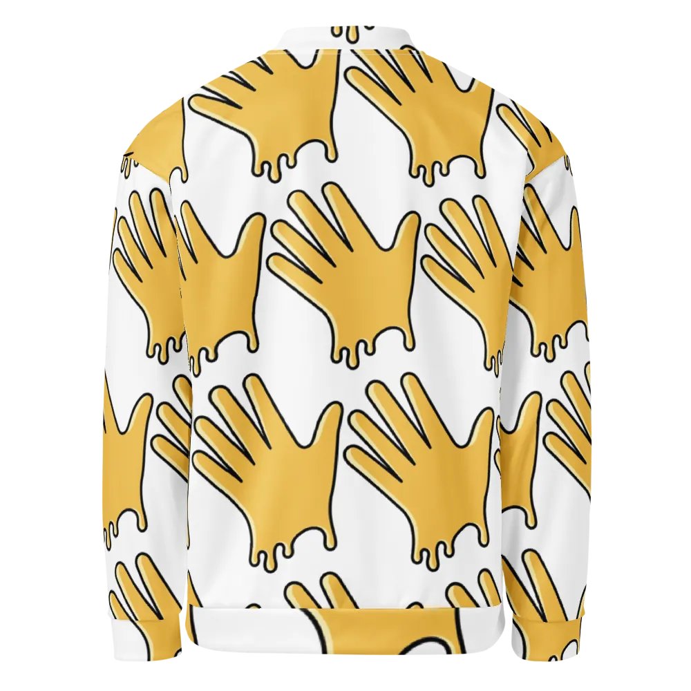 Dripping Handprints All-Over Bomber Jacket product image (2)