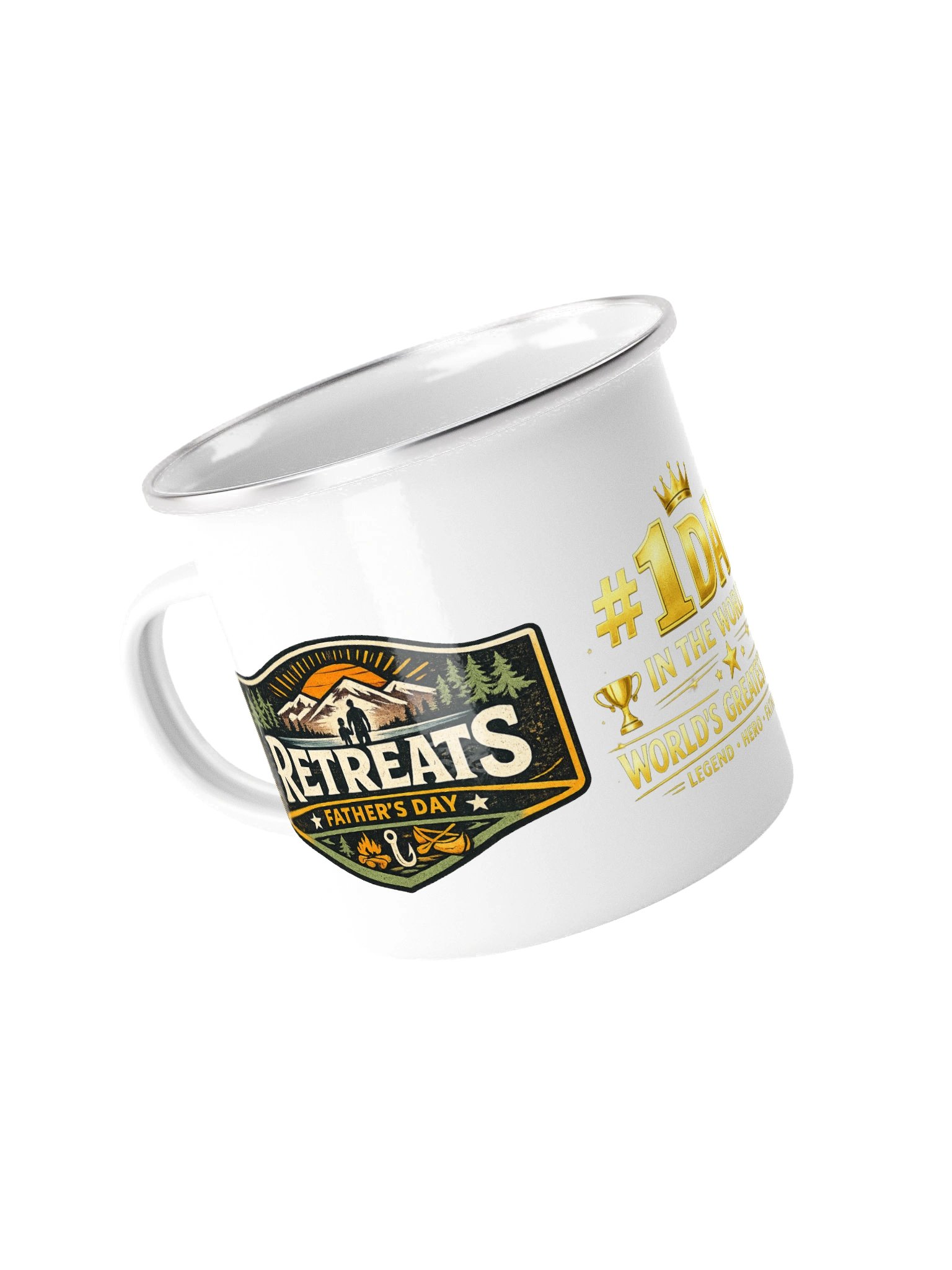 World’s Greatest Dad Enamel Mug product image (4)