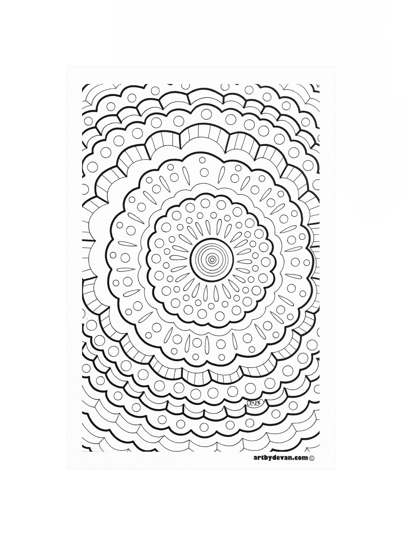 Color Your Own Art: Sun Mandala product image (4)