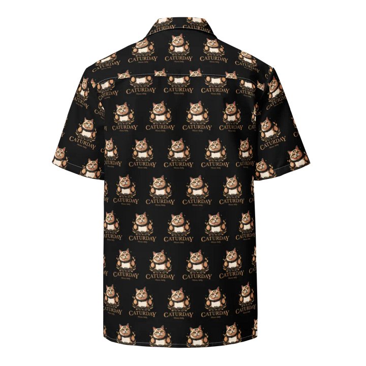 Caturday Hawaiian Style Shirt - Big Orange Kitty - Stable Diffusion product image (2)