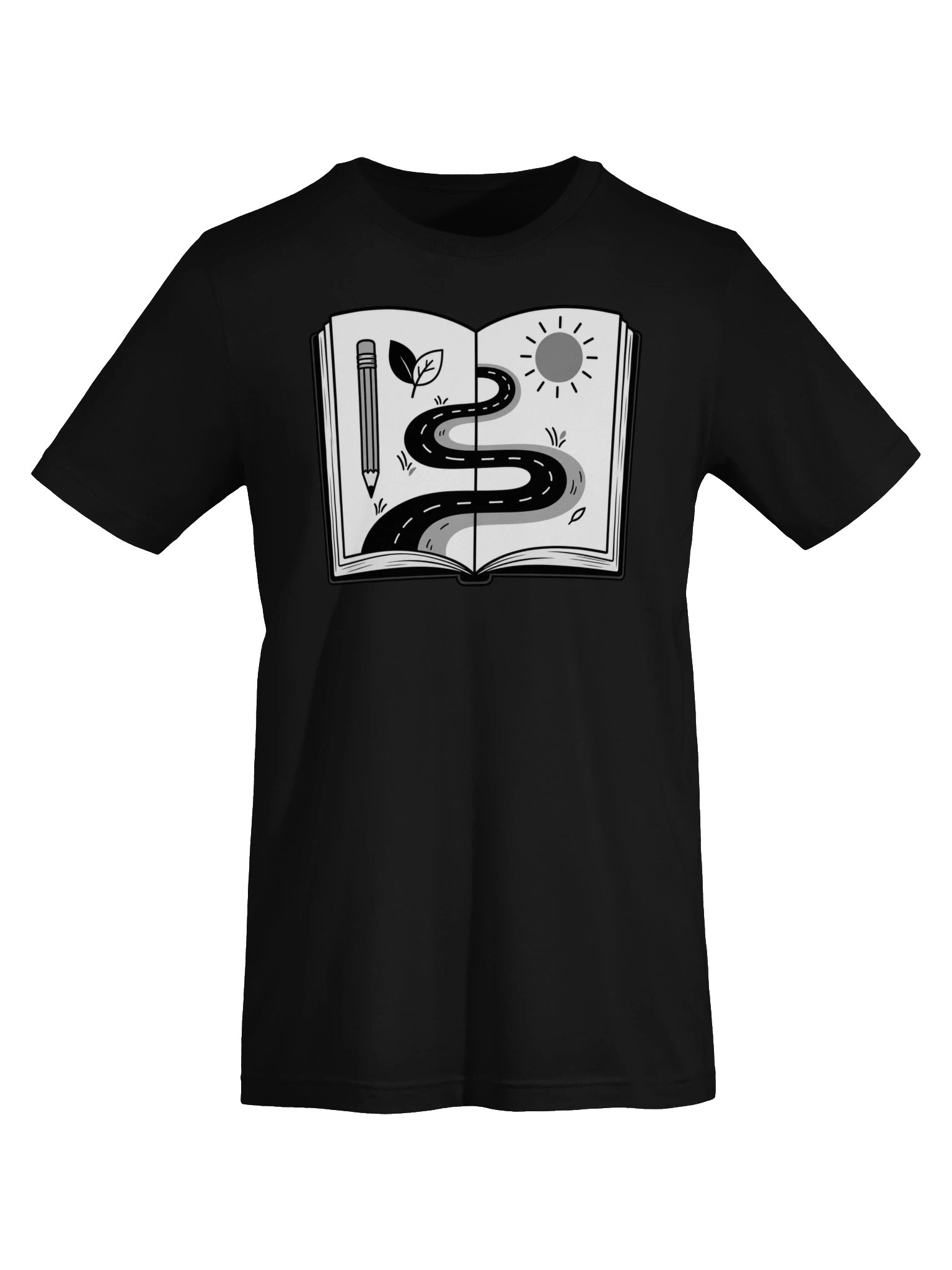 Small Moments, Kept on Paper Black and White T-Shirt product image (4)