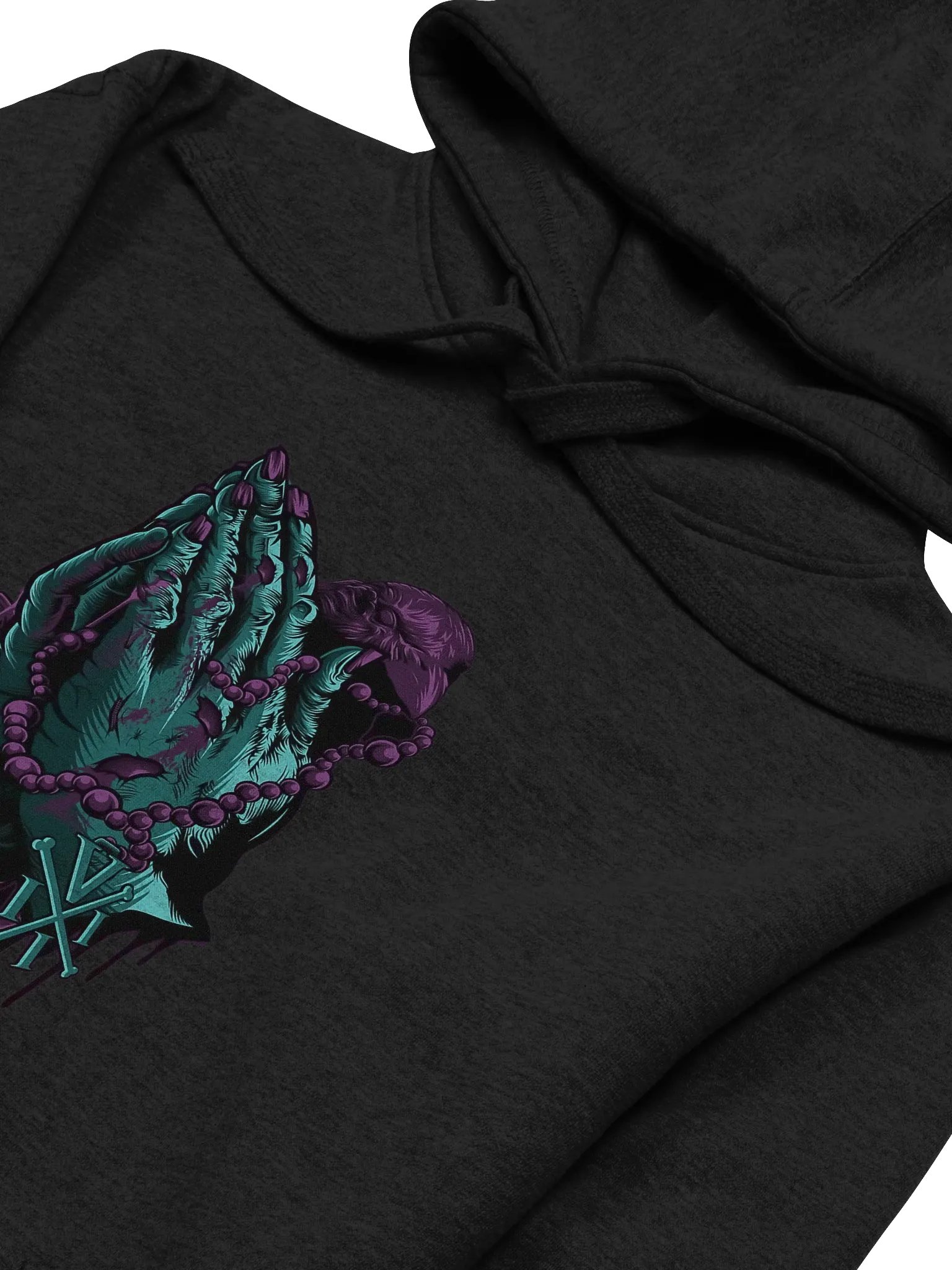 Vampire Prayer Front Printed Hoodie product image (2)