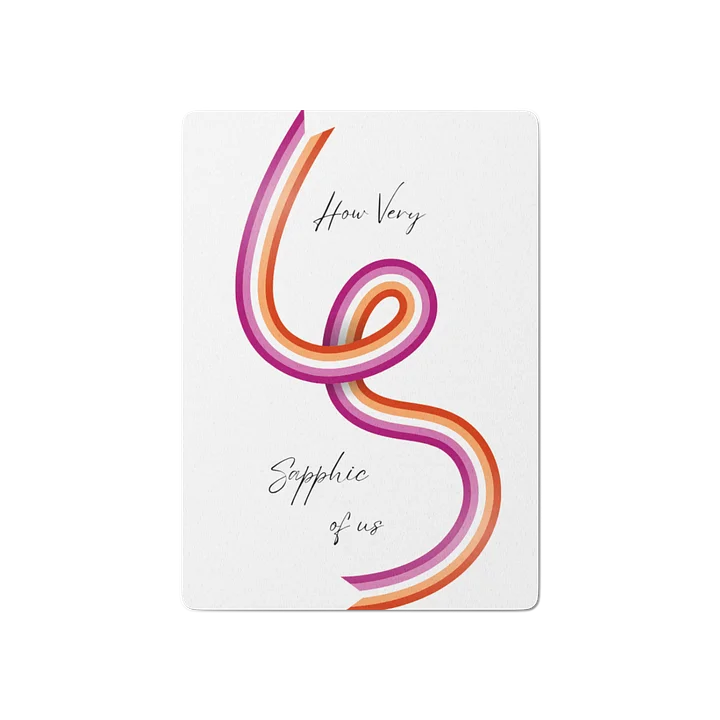 How Very Sapphic of Us Lesbian Playing Cards product image (1)