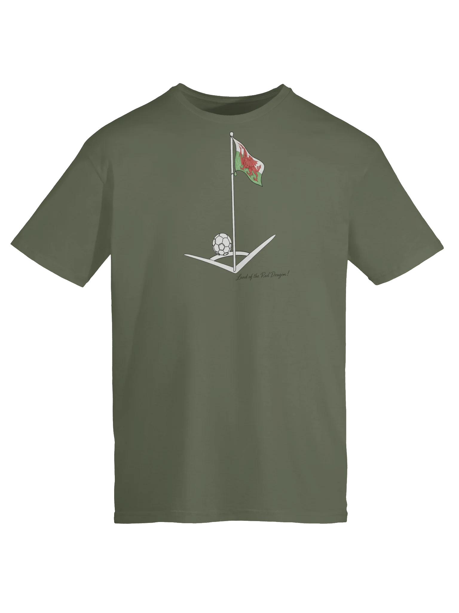 Land of the Red Dragon Welsh Football Tee product image (5)