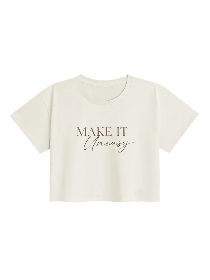 Uneasy - crop t-shirt natural product image (1)