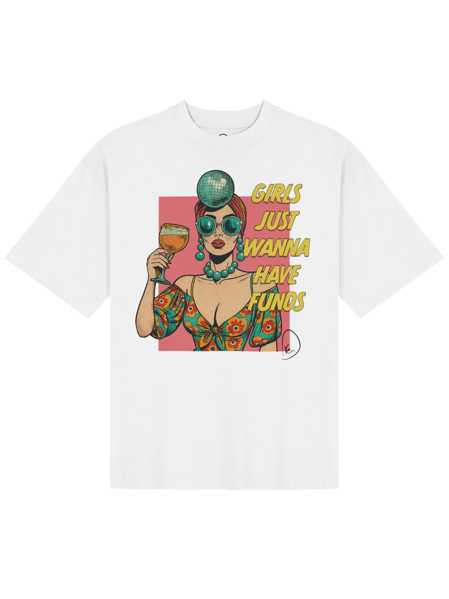 Girls Just Wanna Have Funds Oversized Tee product image (1)