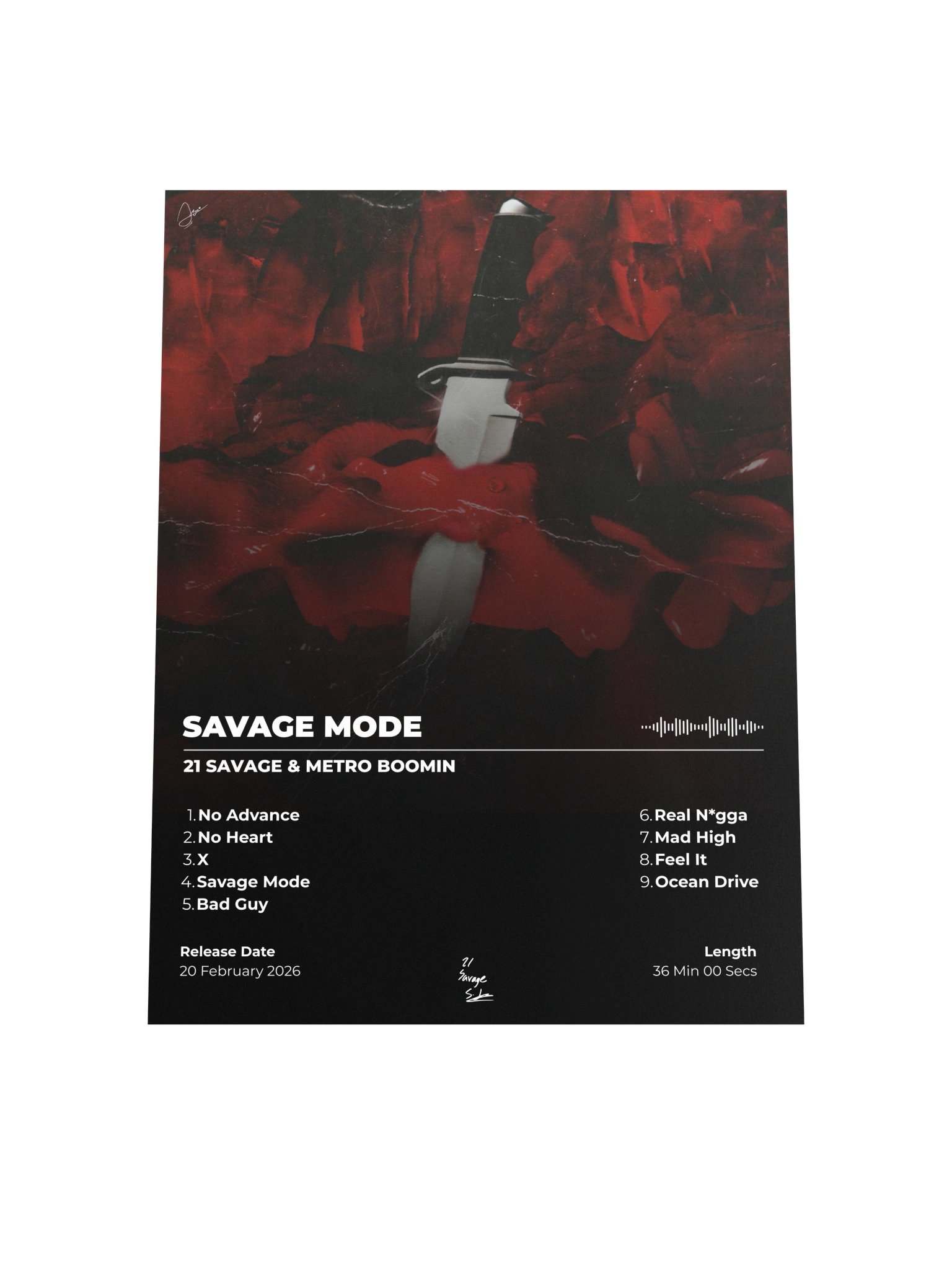 Savage Mode Album Poster product image (7)