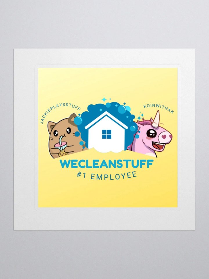 We Clean Stuff Sticker product image (1)