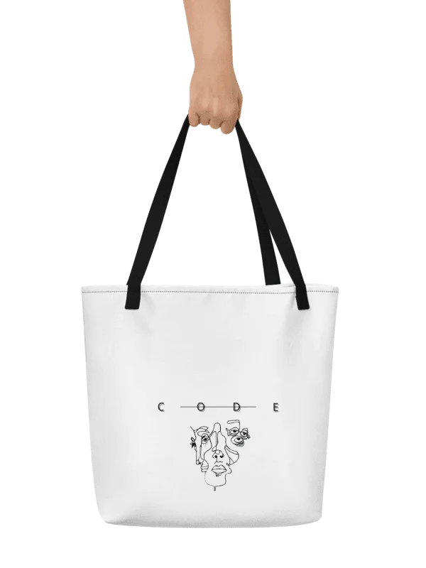 CODE Large Tote Bag product image (2)