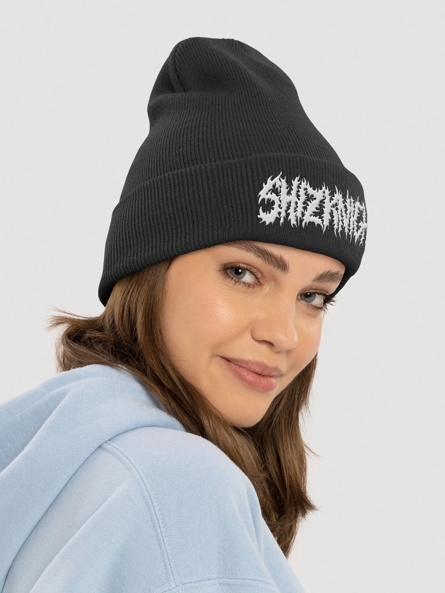 Shizknight Beanie (White Logo) product image (8)