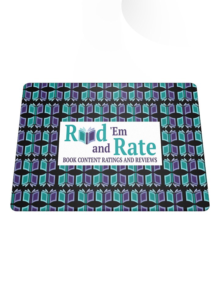 Read 'Em and Rate Gaming Mouse Pad (Black Background) product image (1)