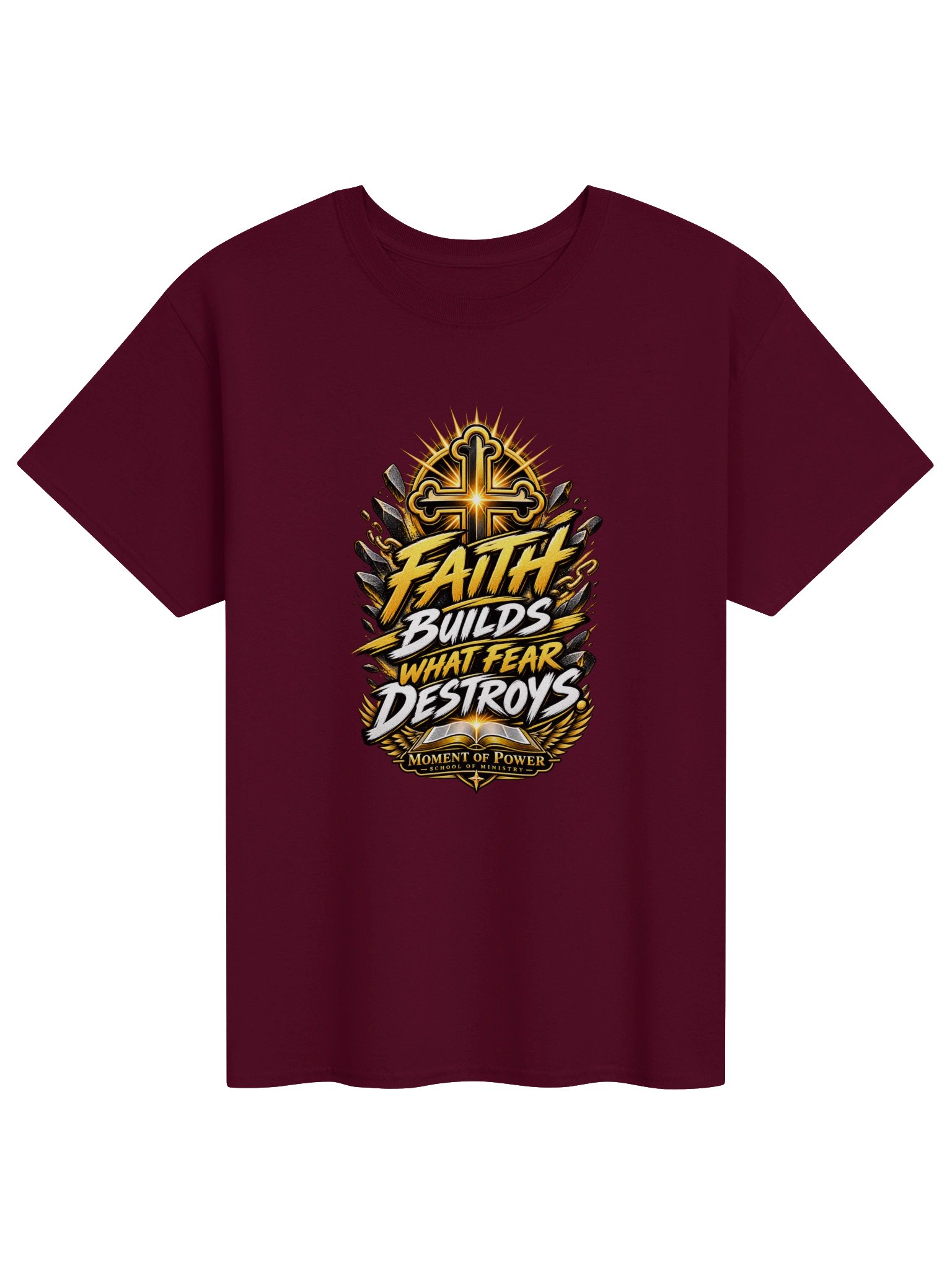 Faith Builds What Fear Destroys Tee product image (21)
