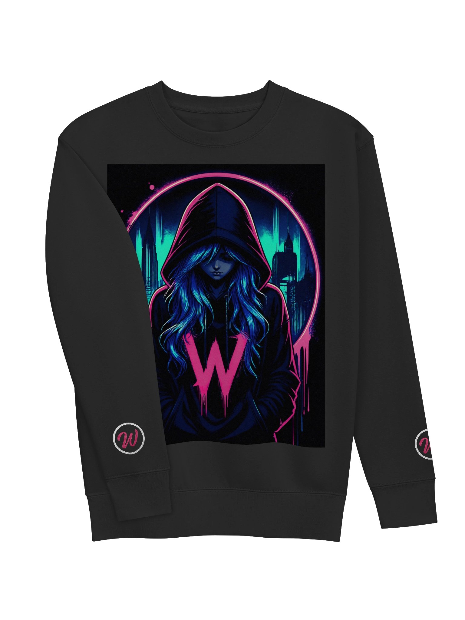 Neon Cyper Punk Girl Crew product image (16)