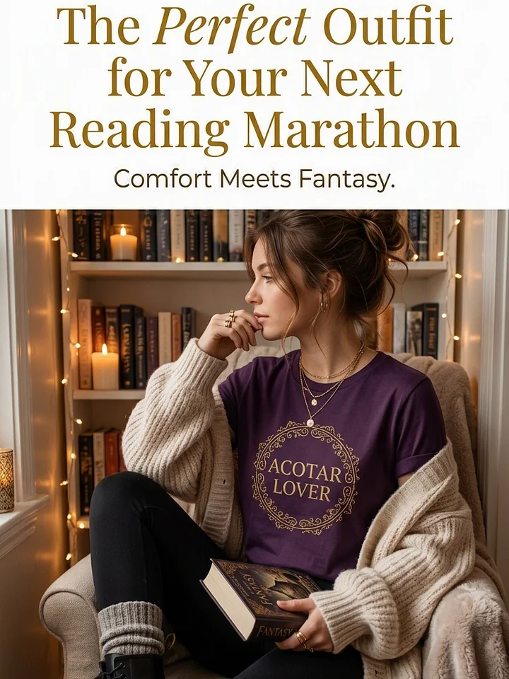 ACOTAR Lover Premium Bookish Tee - Elegant Fantasy Romance Apparel product image (1)