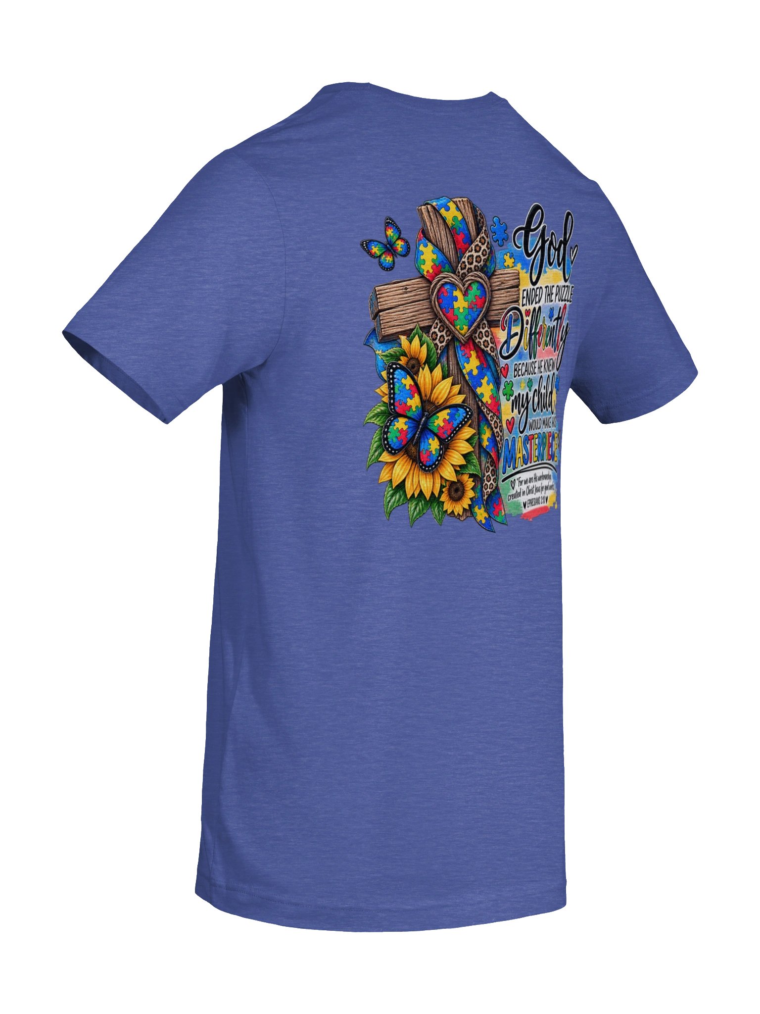 God Ended The Puzzle Differently - Autism Faith Shirt product image (8)