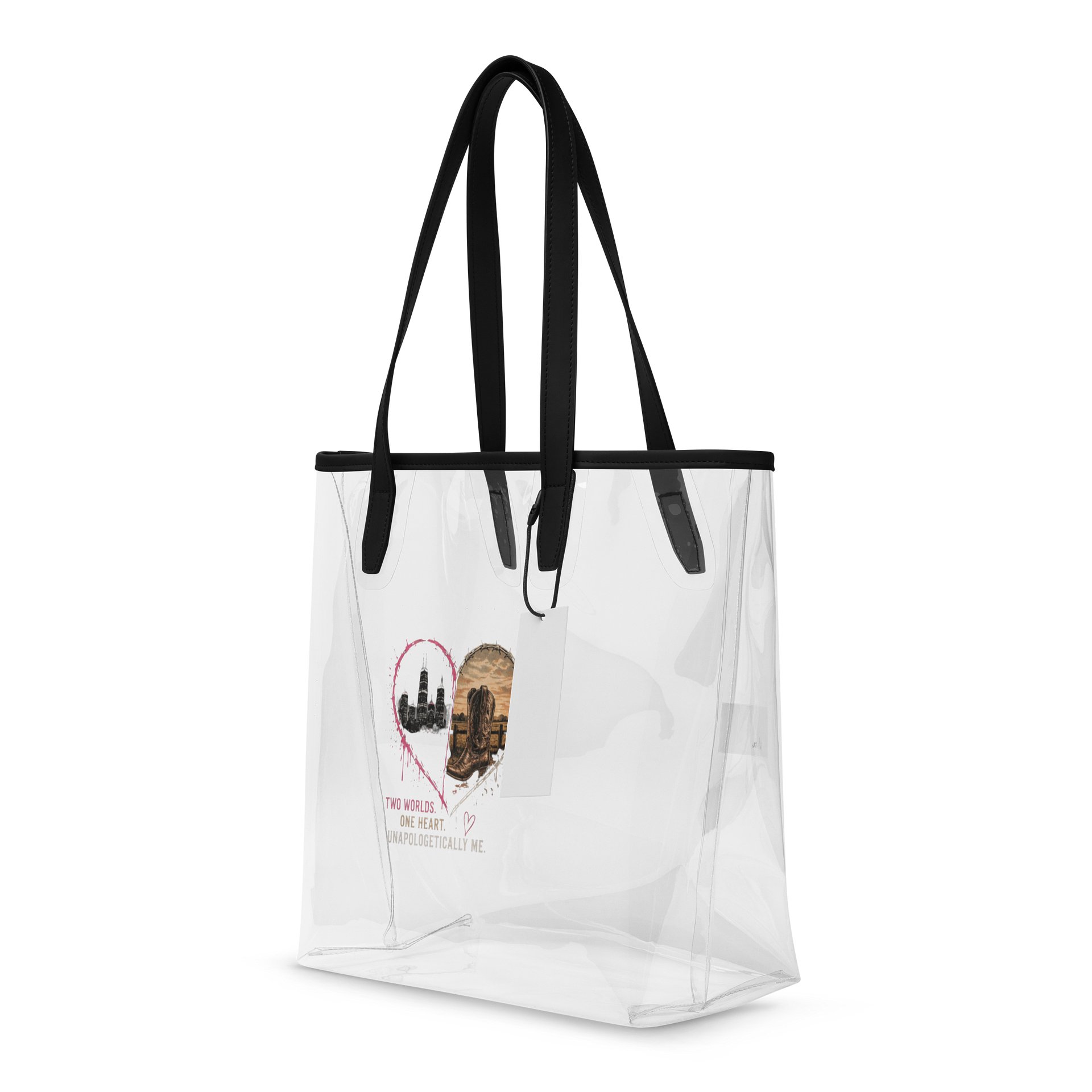 Two Worlds. One Heart. Clear Tote product image (4)
