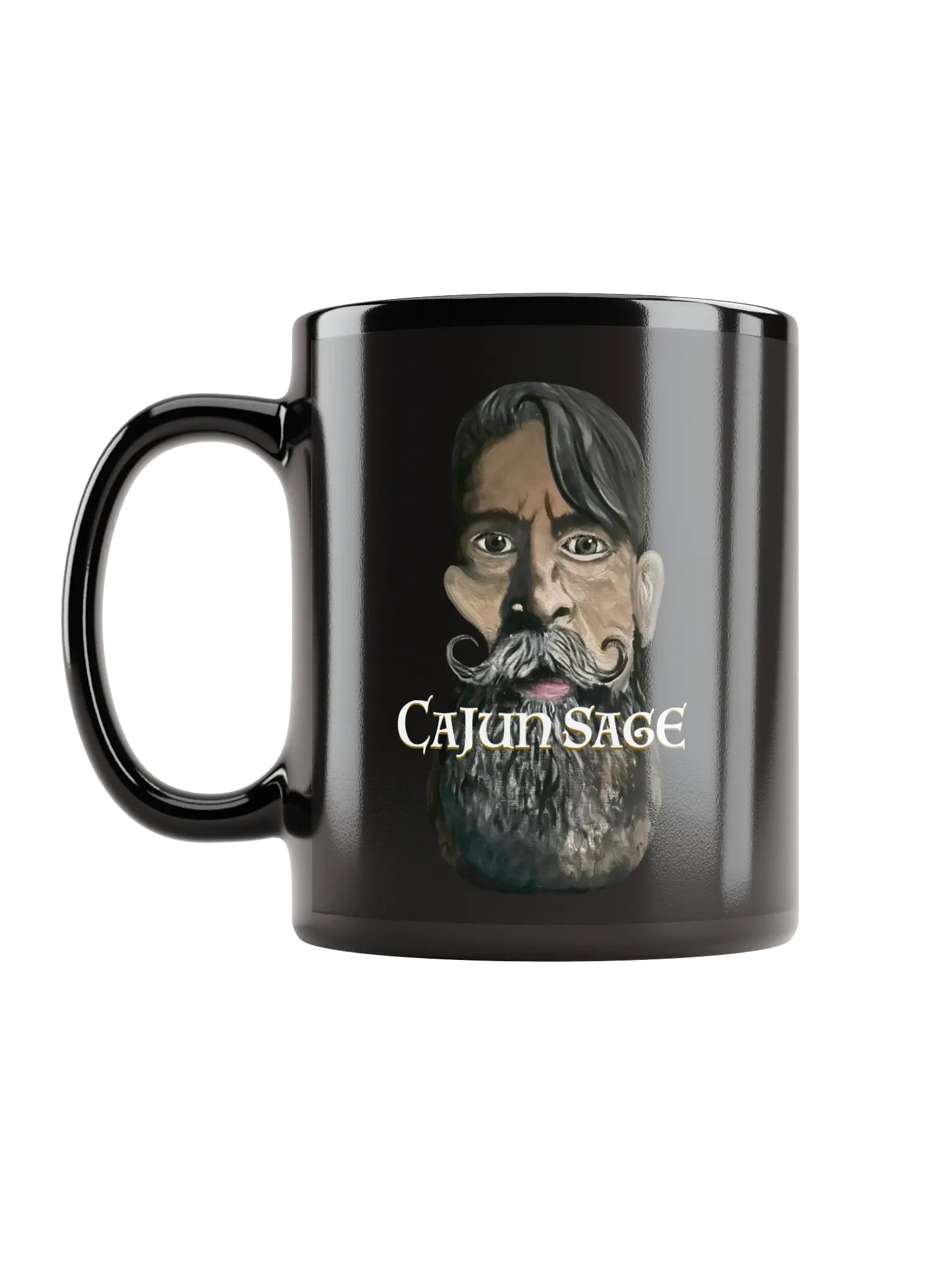CajunSage Mug w/Quote (black) product image (1)