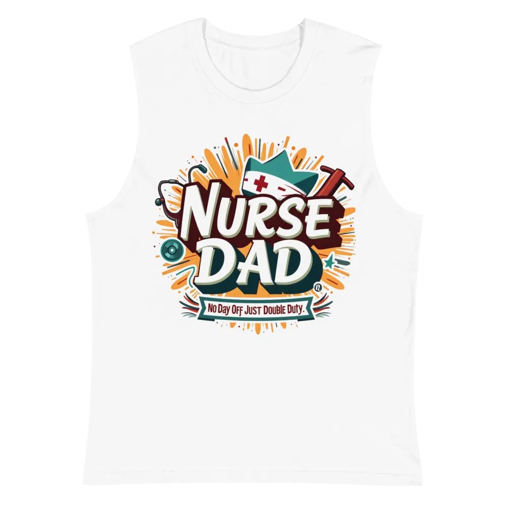 Nurse Dad Double Duty Muscle Tank product image (2)