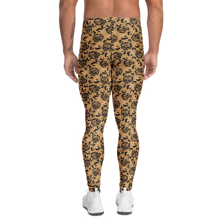 Skulls and Bones Leopard Print Men's Leggings product image (2)