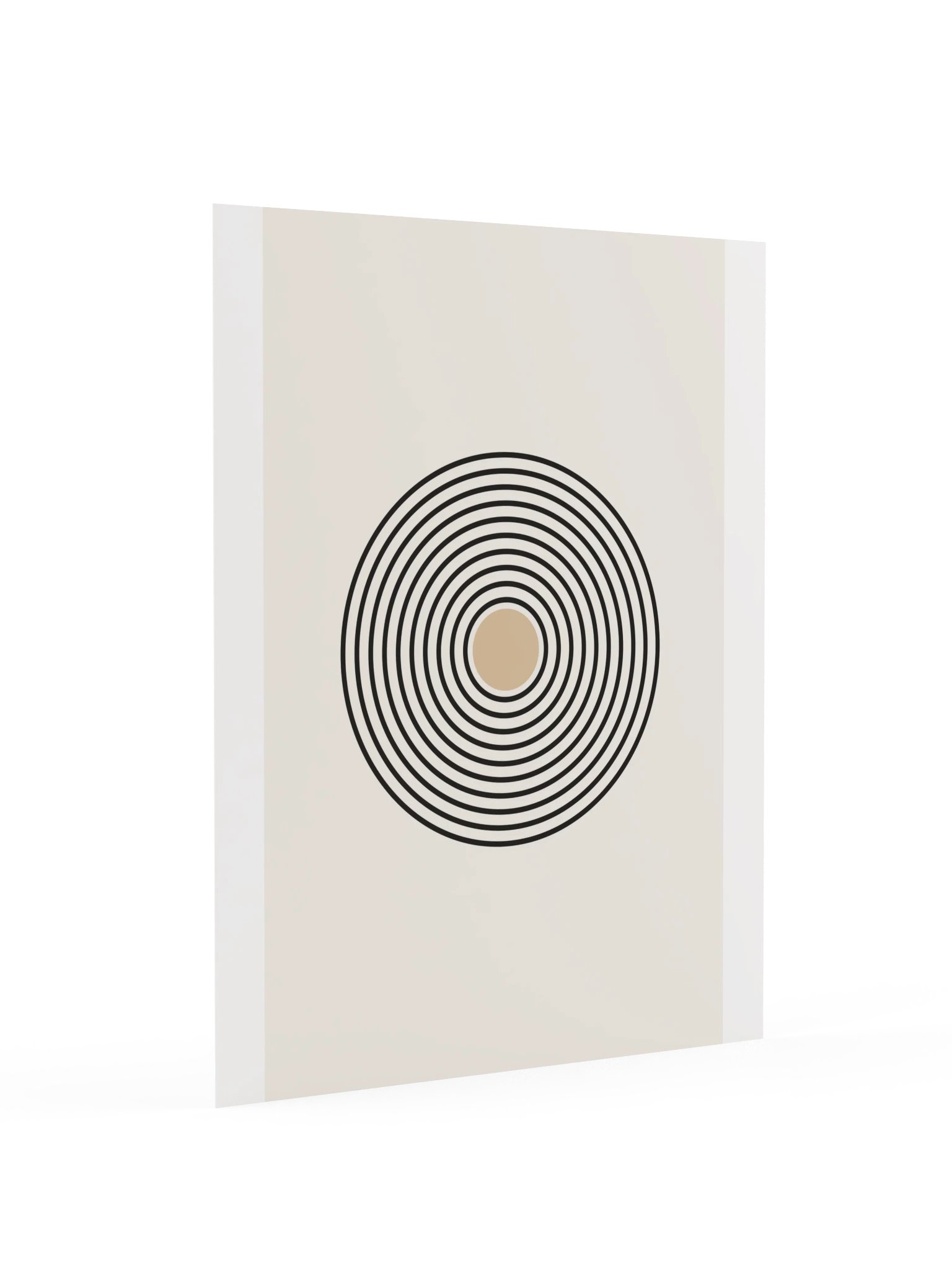 Black Circle Line Art Print | Minimalist Bathroom Wall Art product image (4)