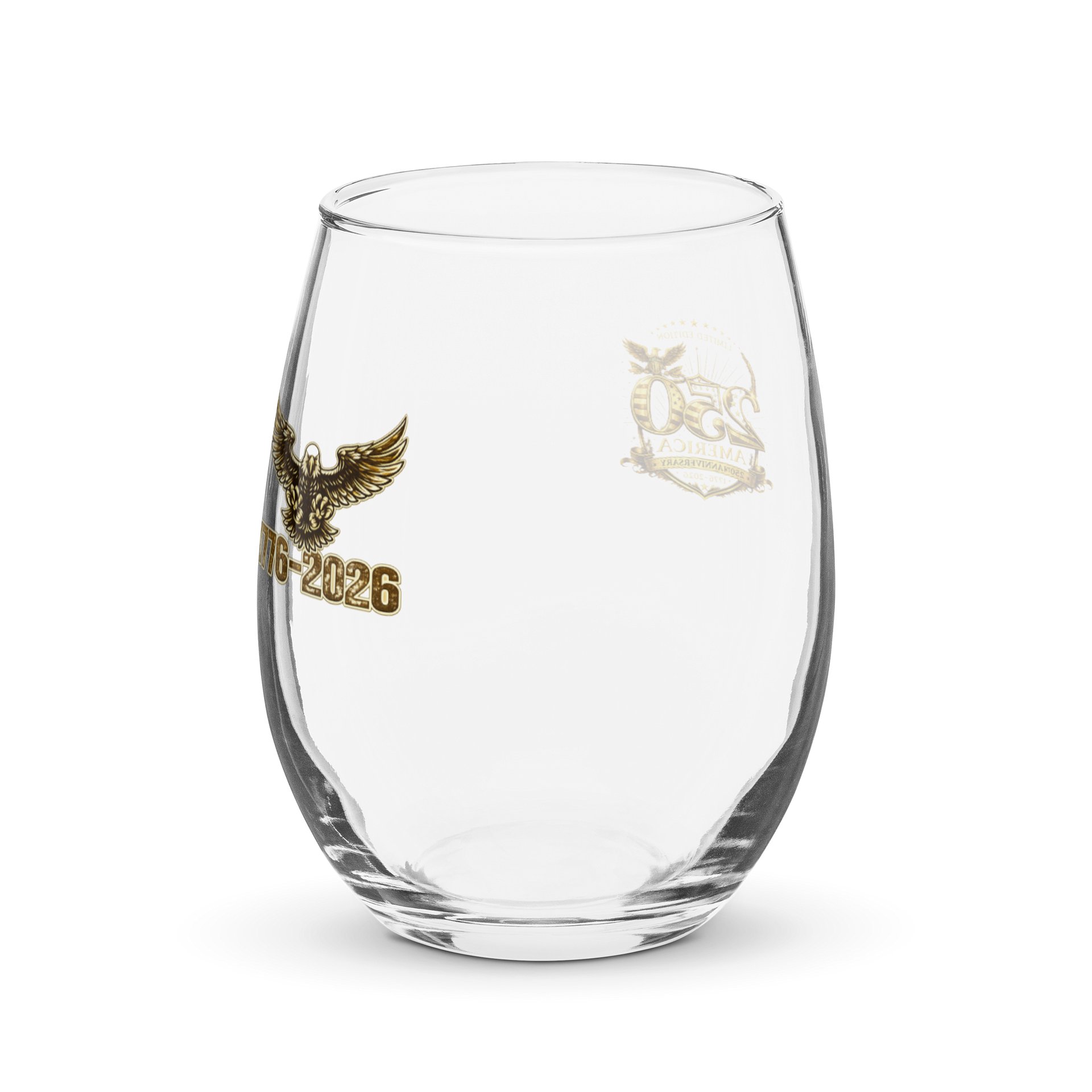 America 250 Anniversary Eagle Stemless Wine Glass product image (2)