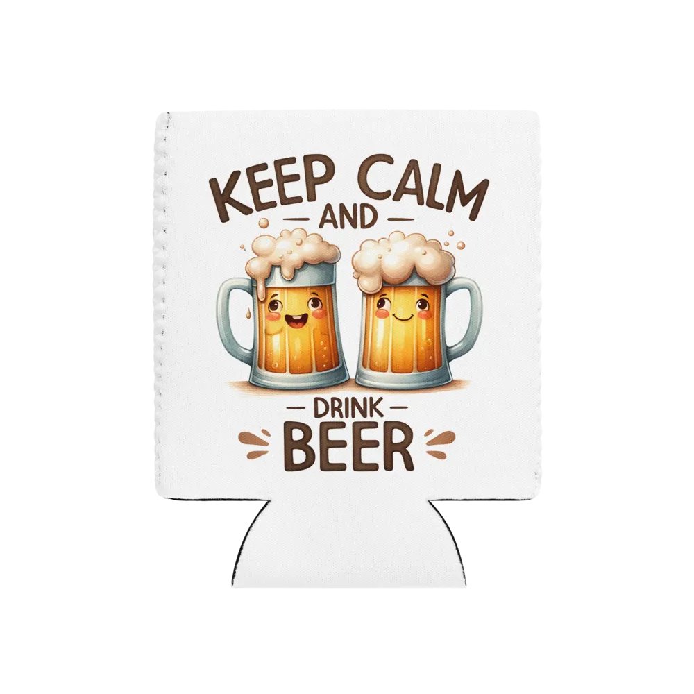 Keep Calm and Drink Beer Can Cooler – Insulated Holder for Cold Drinks product image (3)