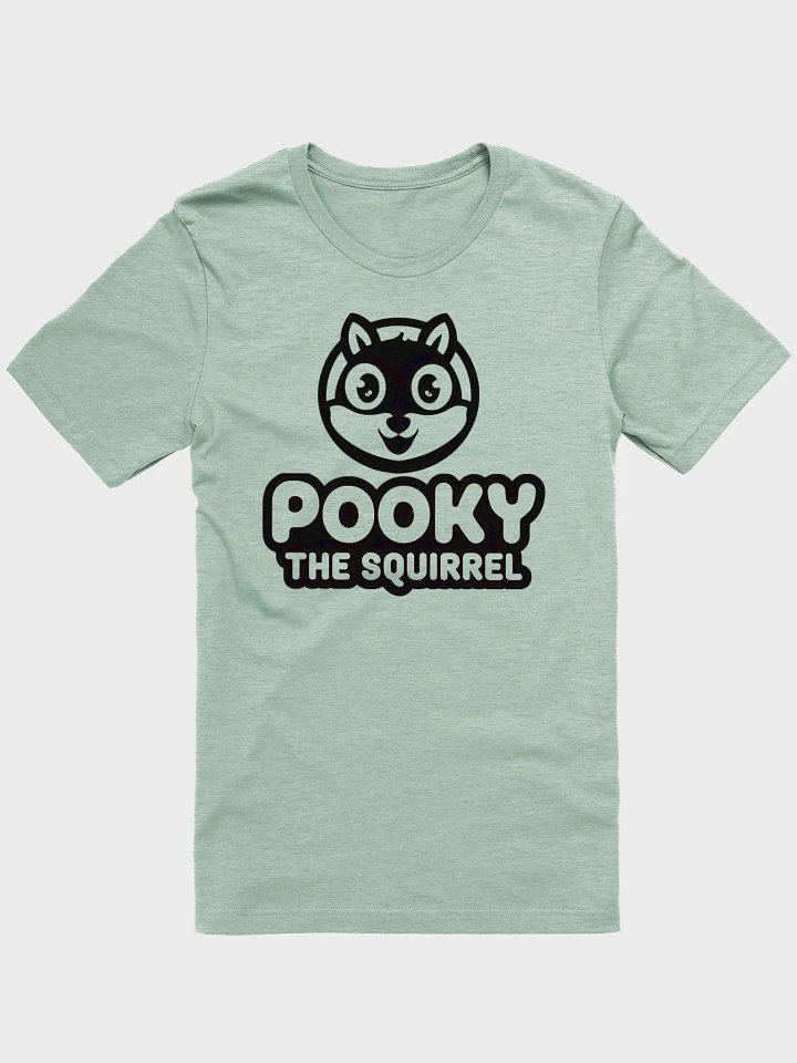 Super Soft and Flattering Tee: Official Pooky Logo, both on front and back. Green product image (1)