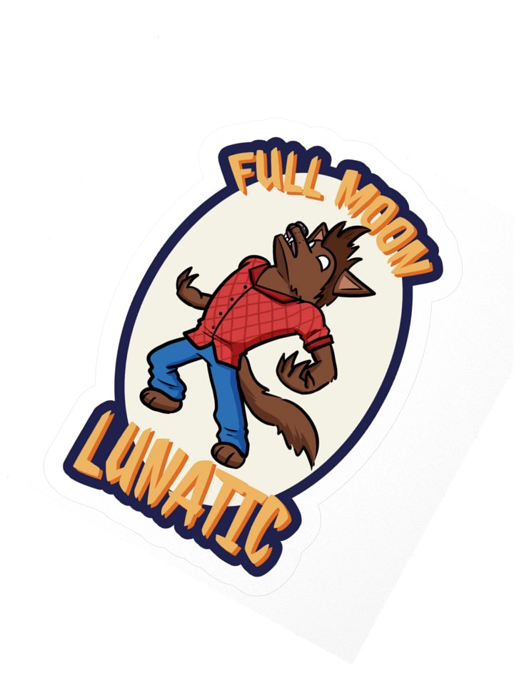 Full Moon Lunatic Sticker product image (5)