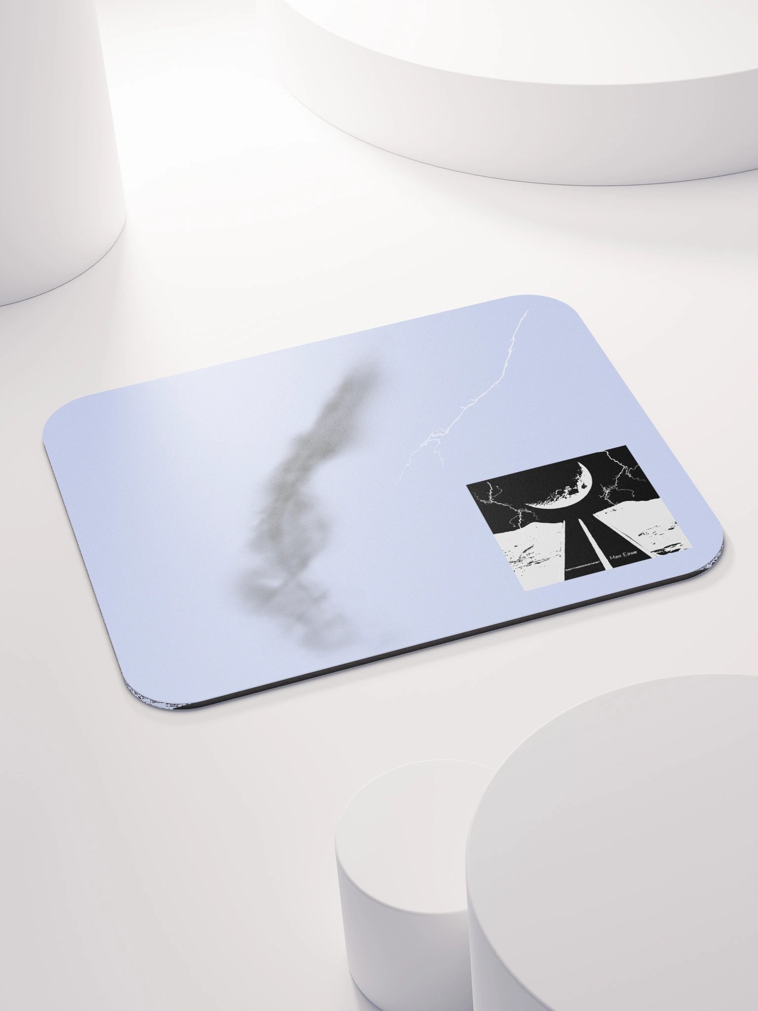 Tornadomancer Mouse Pad (Black & White Logo) product image (4)