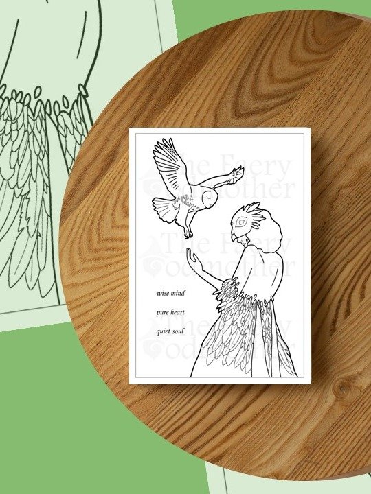 Winter '25 Coloring Page - Color the Divine product image (1)