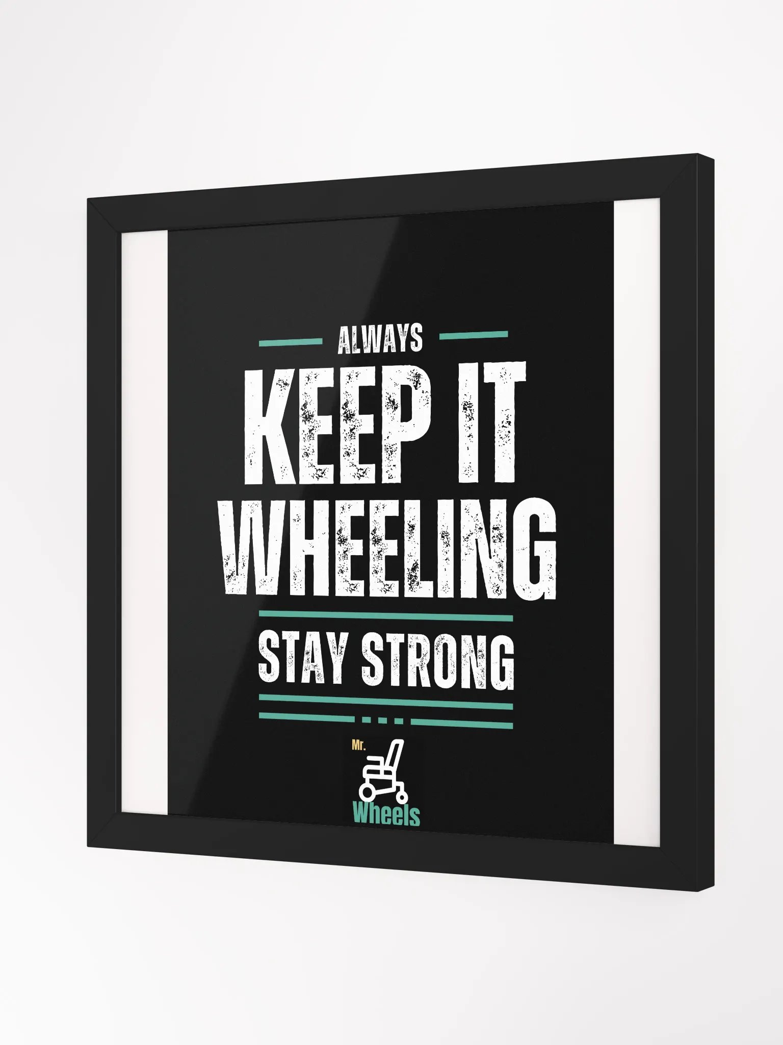 Wheelchair Motivation Framed Poster product image (2)