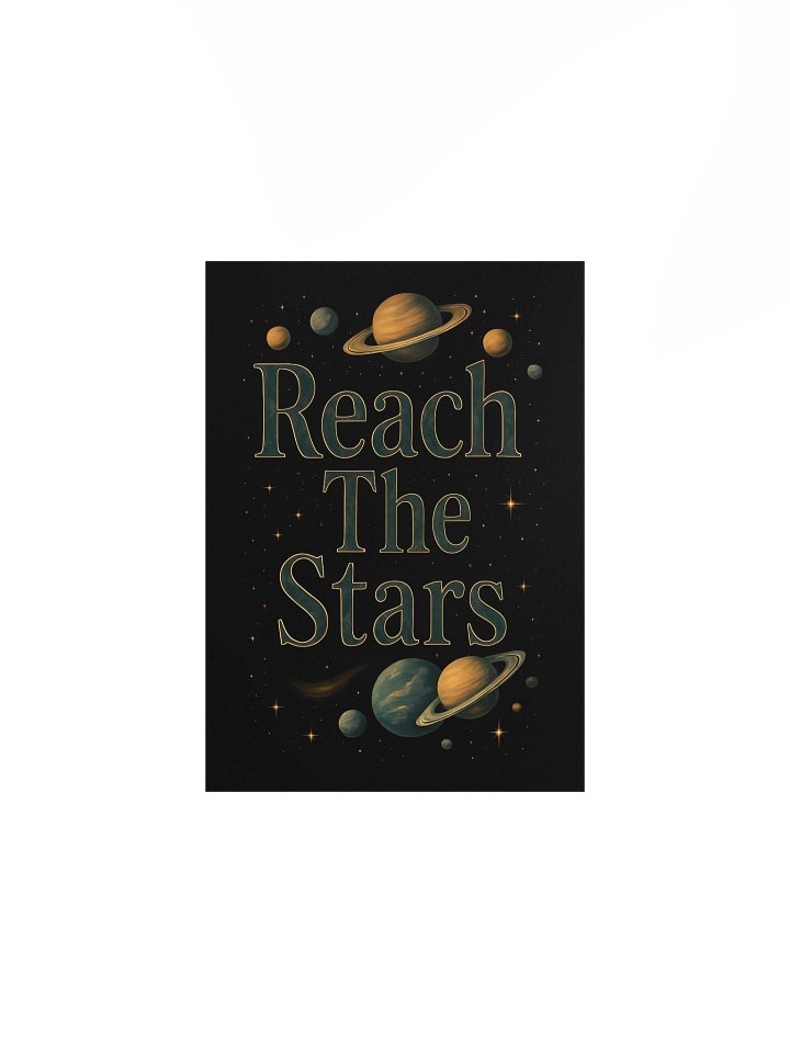 Reach The Stars Cosmic Green Poster product image (2)