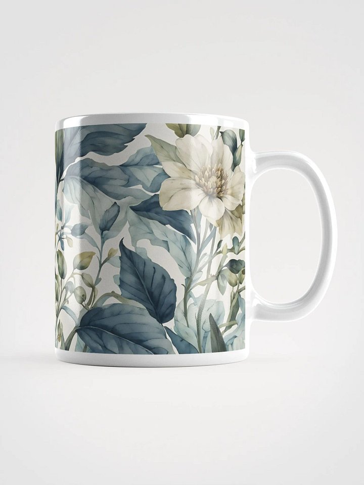 BEAUTIFUL IVORY FLORAL WITH LUSH FOLIAGE MUG product image (2)