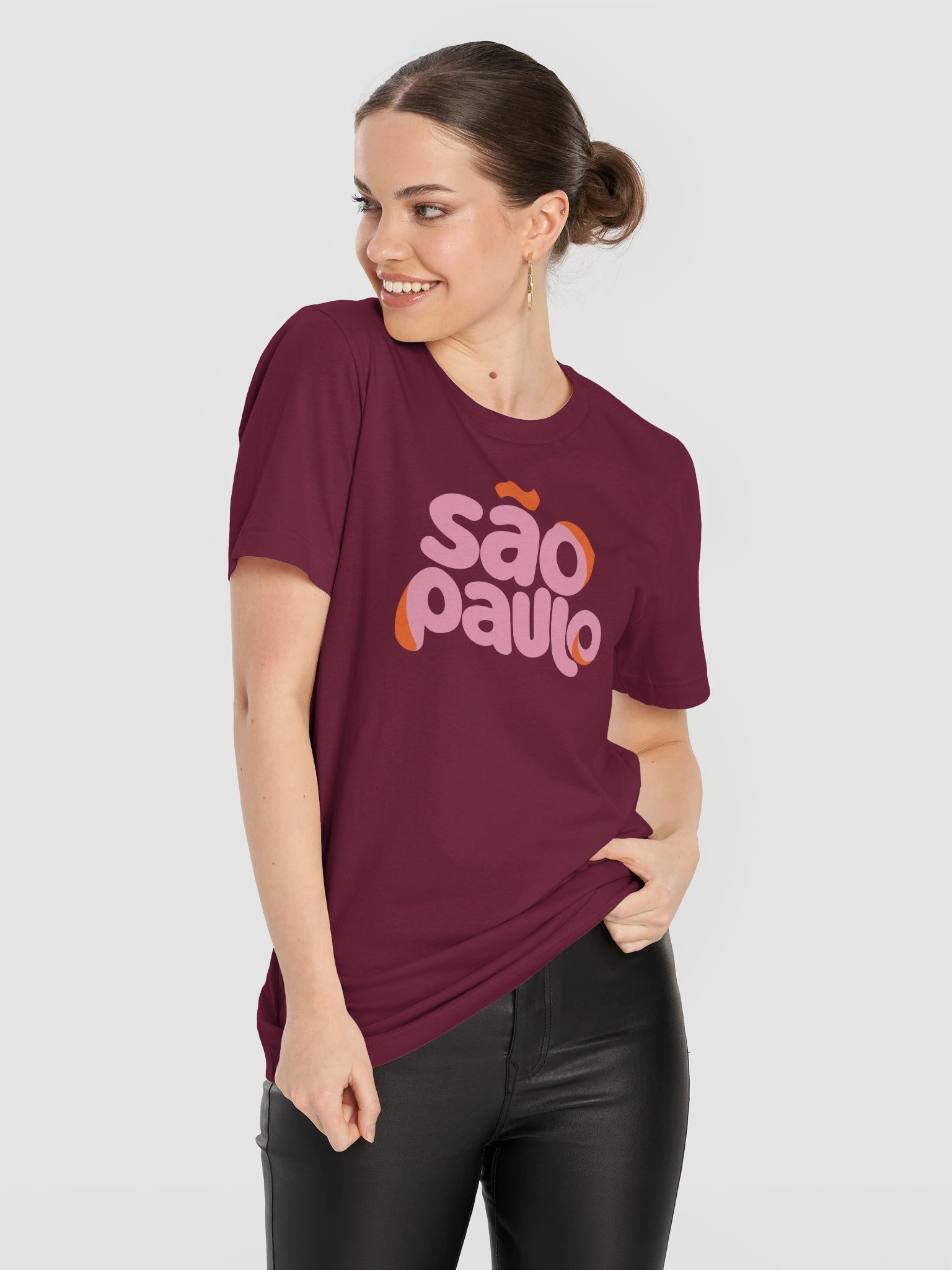 São Paulo Pink Wordmark Tee product image (11)